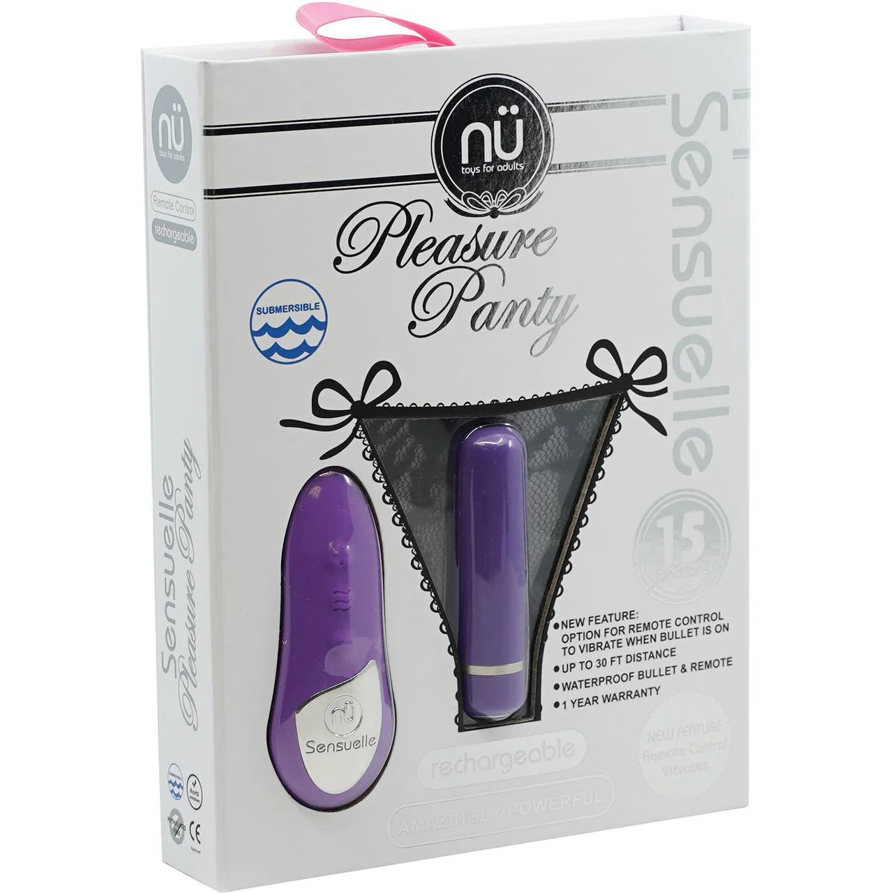 15-Function Remote Control Pleasure Panty With Vibrating Silicone Bullet By Nu Sensuelle - Purple - Image 2