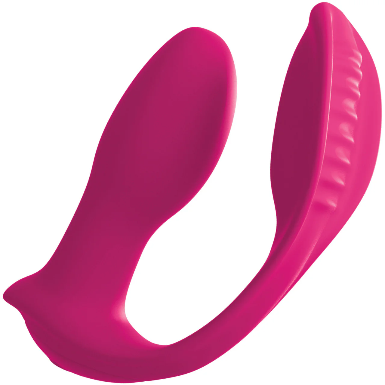 3Some Double Ecstasy Dual Stimulation Rechargeable Remote Control Silicone Vibrator - Image 3