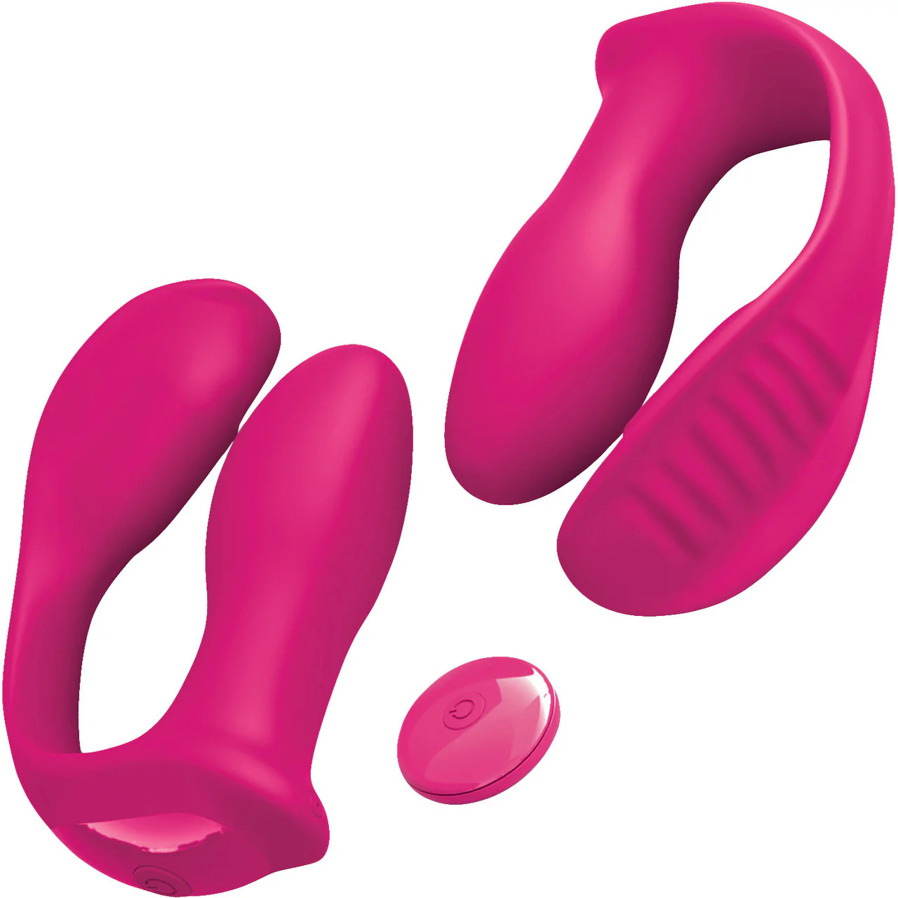 3Some Double Ecstasy Dual Stimulation Rechargeable Remote Control Silicone Vibrator - Image 7