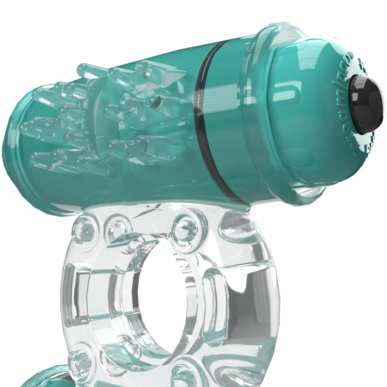 4B Double Wammy Dual Motor Vibrating Cock Ring By Screaming O - Kiwi - Image 3