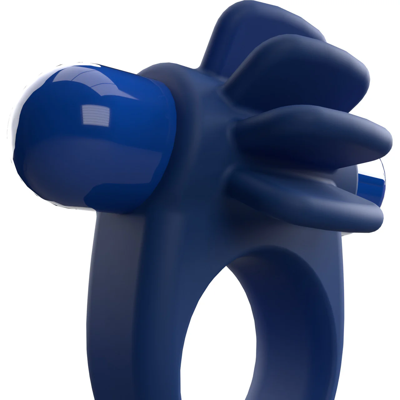 4B Skooch Vibrating Silicone Cock Ring By Screaming O - Blueberry - Image 3