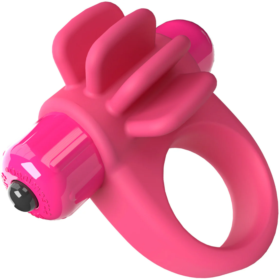 4B Skooch Vibrating Silicone Cock Ring By Screaming O - Strawberry - Image 2