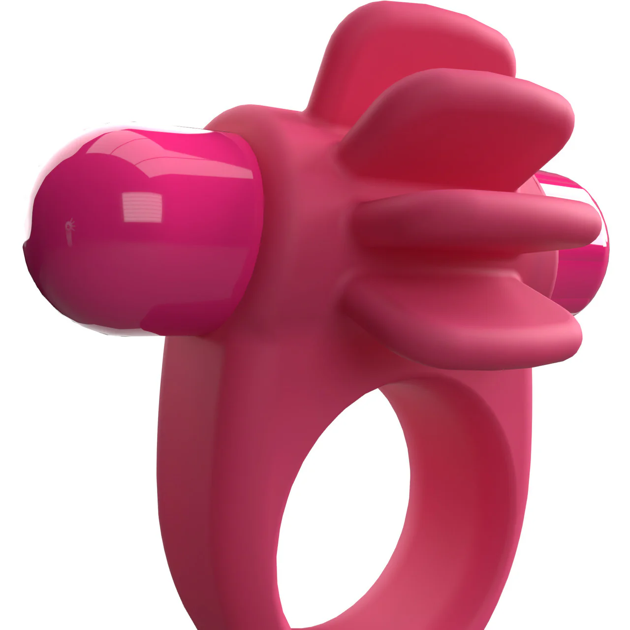 4B Skooch Vibrating Silicone Cock Ring By Screaming O - Strawberry - Image 3