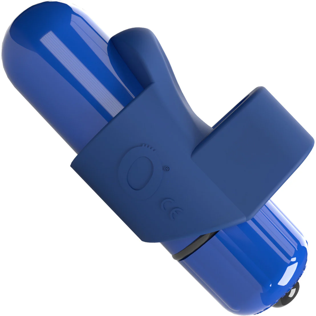 4T FingO Slim Silicone Fingertip Bullet Vibrator By Screaming O - Blueberry - Image 2