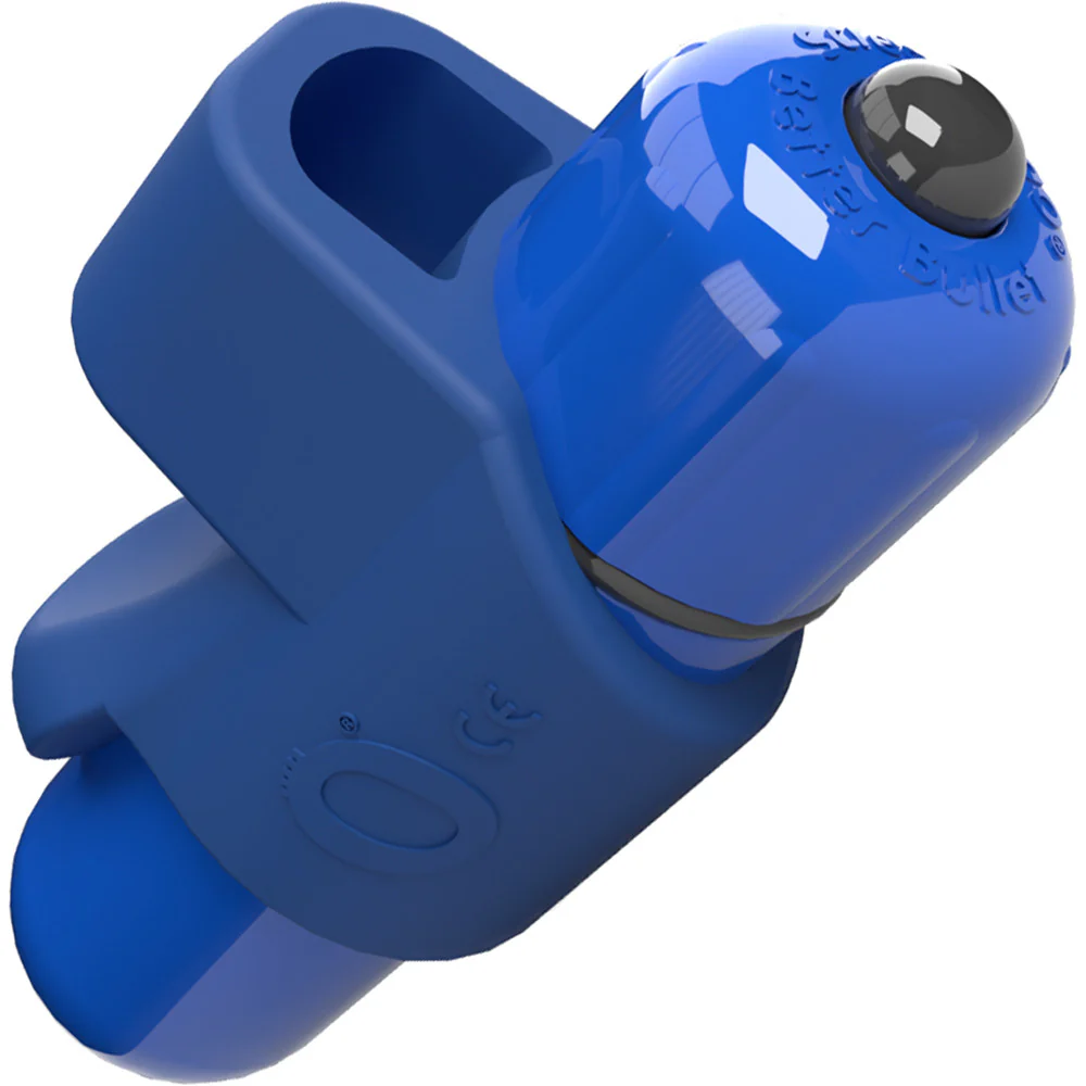 4T FingO Slim Silicone Fingertip Bullet Vibrator By Screaming O - Blueberry - Image 3