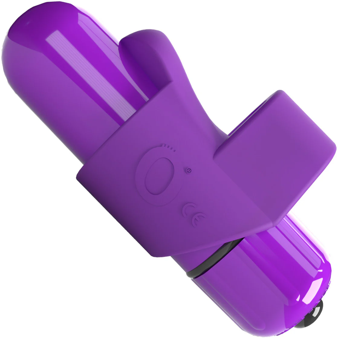 4T FingO Slim Silicone Fingertip Bullet Vibrator By Screaming O - Grape - Image 2