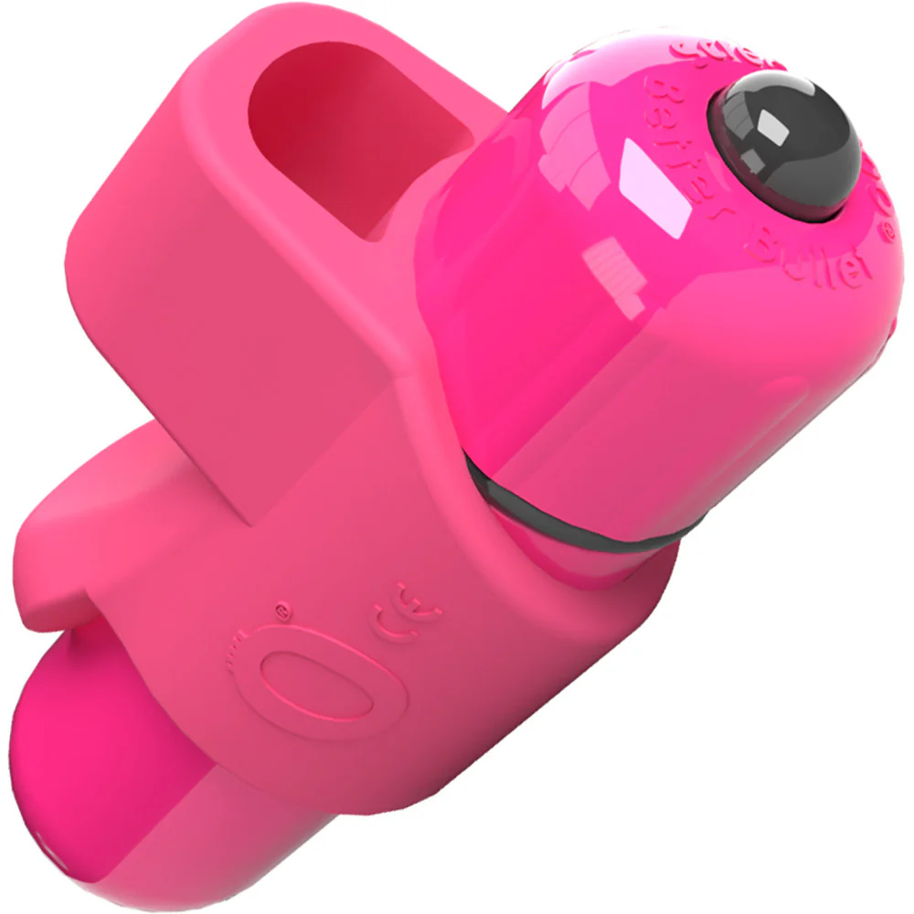 4T FingO Slim Silicone Fingertip Bullet Vibrator By Screaming O - Strawberry - Image 3