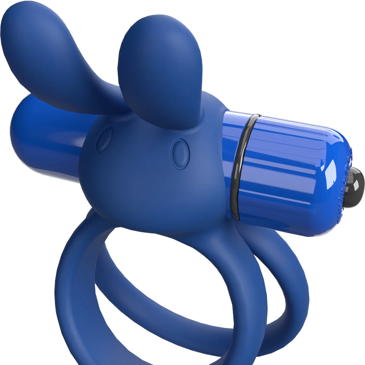4T Ohare XL Vibrating Silicone Cock Ring By Screaming O - Blueberry - Image 3