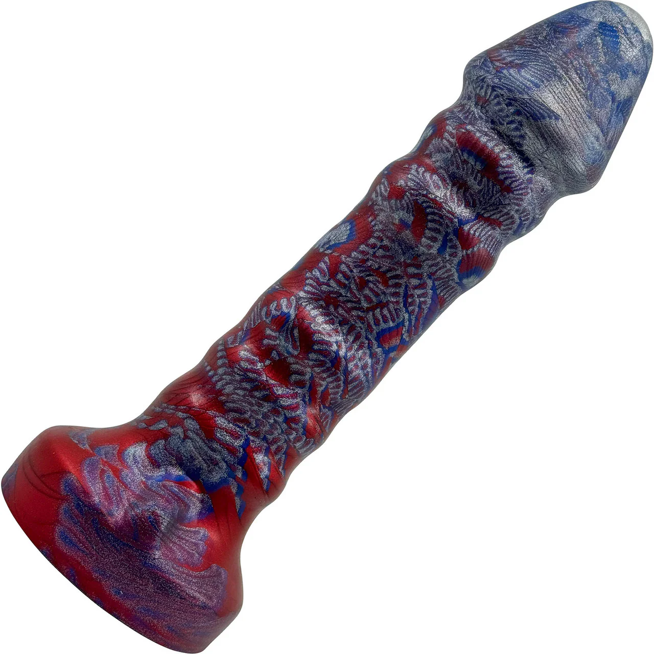 A-Spot Avenger 8.5" Silicone Fantasy Dildo By Uberrime - The Patriot - Image 3