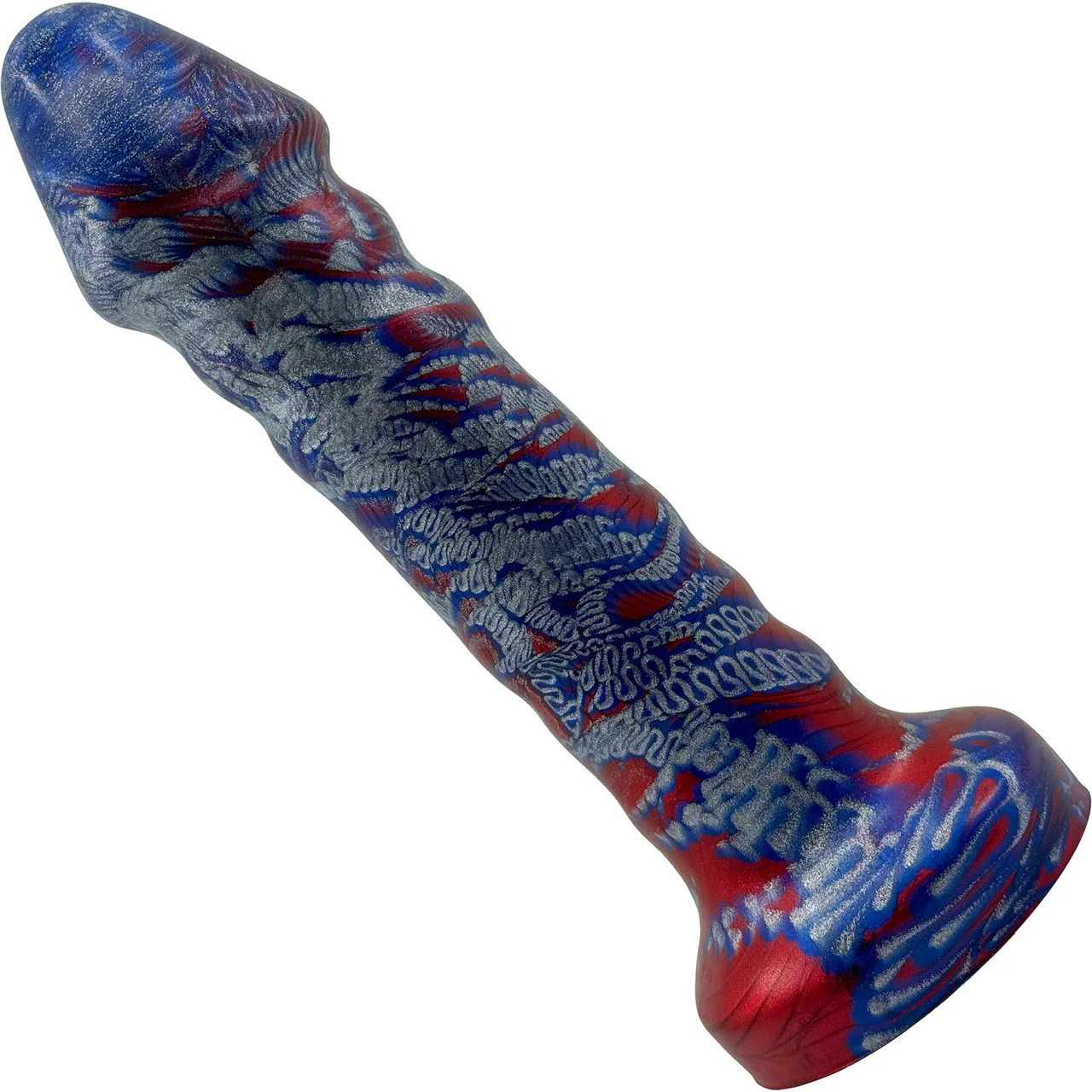 A-Spot Avenger 8.5" Silicone Fantasy Dildo By Uberrime - The Patriot - Image 4