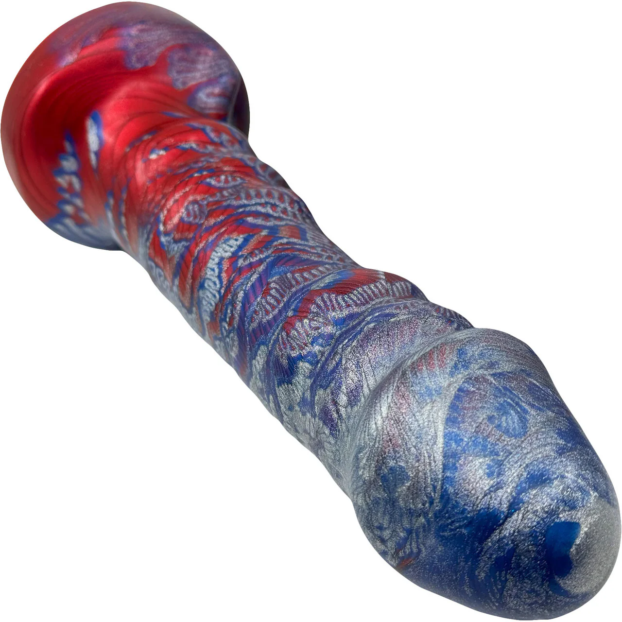 A-Spot Avenger 8.5" Silicone Fantasy Dildo By Uberrime - The Patriot - Image 6