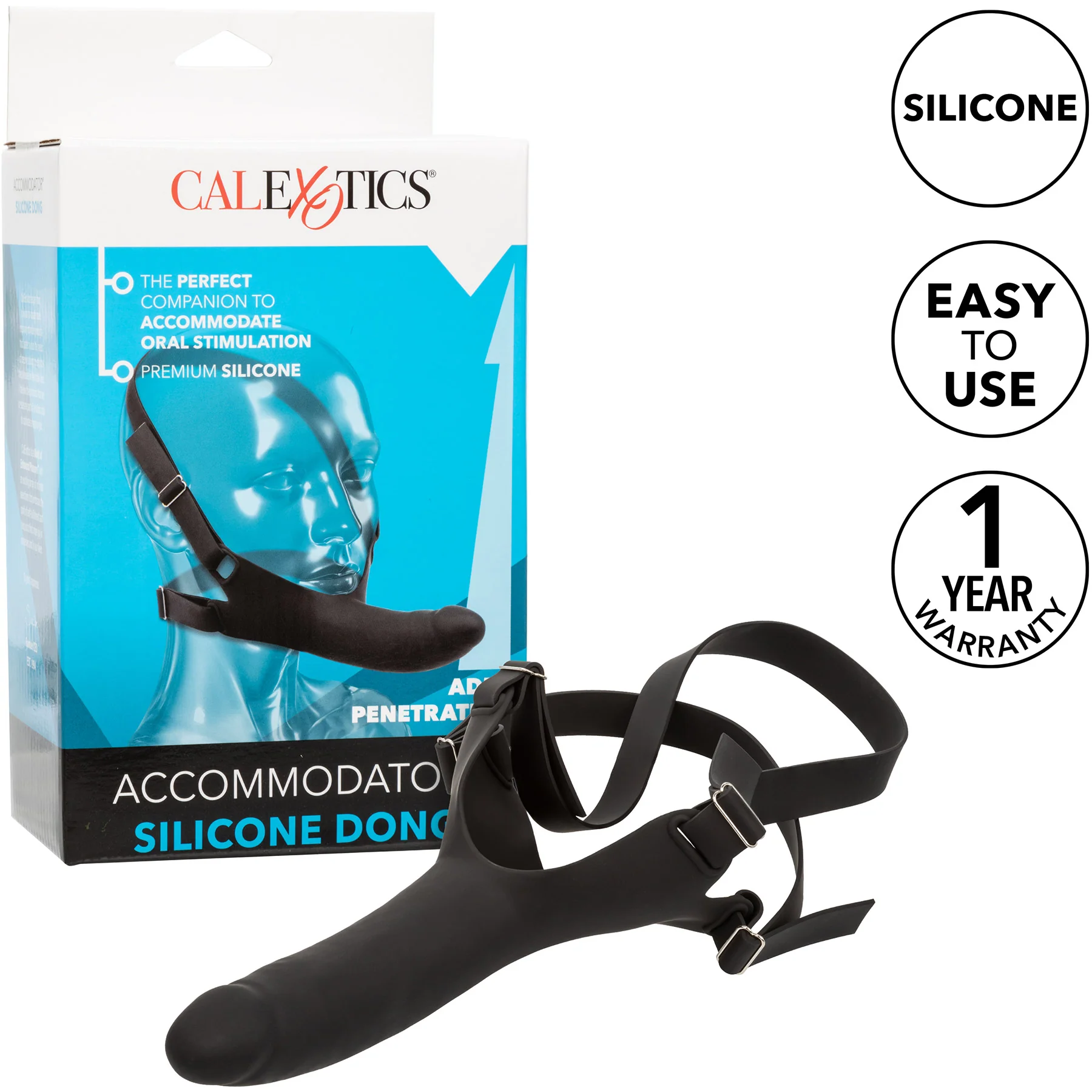 Accommodator Silicone Dong Oral Stimulation Penetrator By CalExotics - Image 10