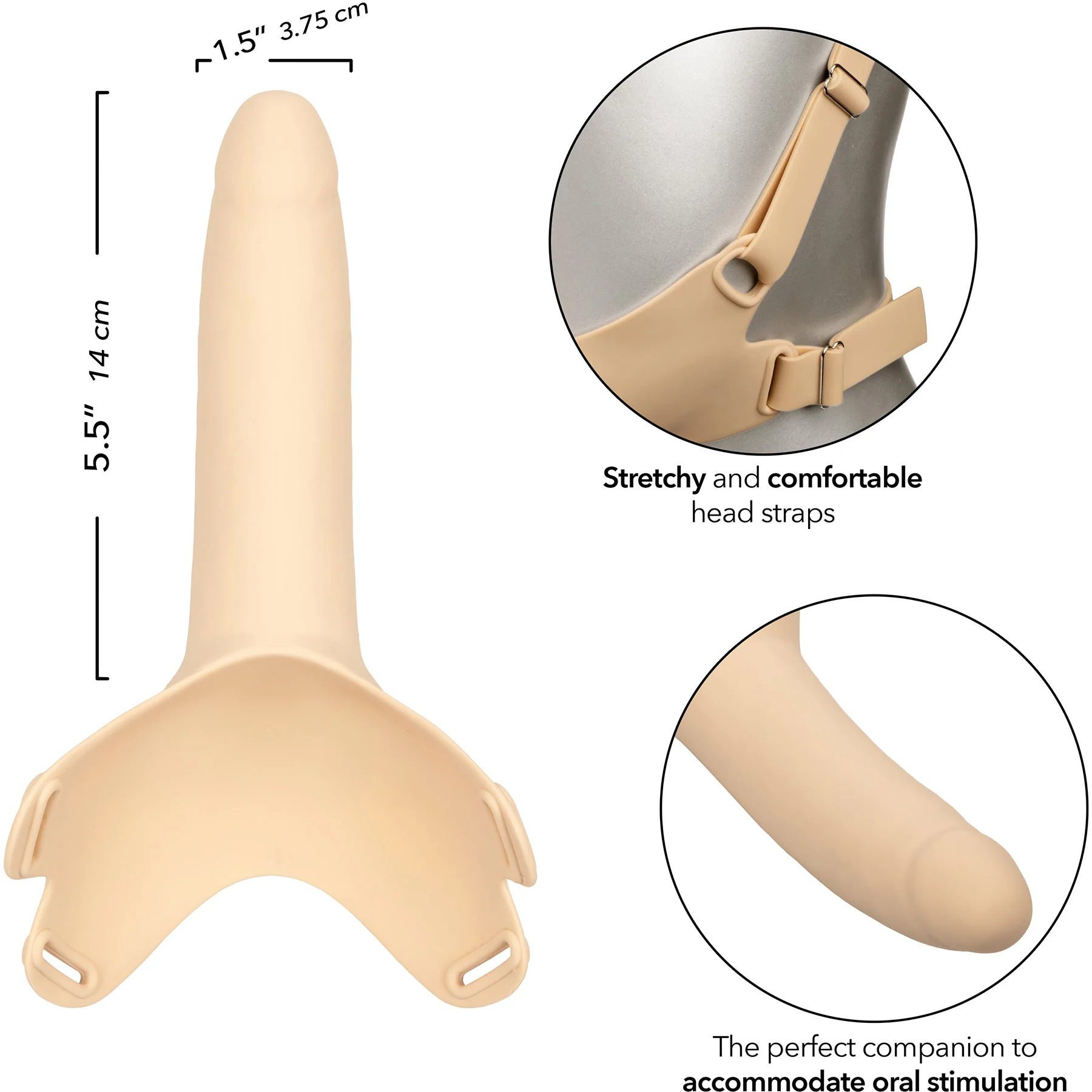 Accommodator Silicone Dong Oral Stimulation Penetrator By CalExotics - Image 7