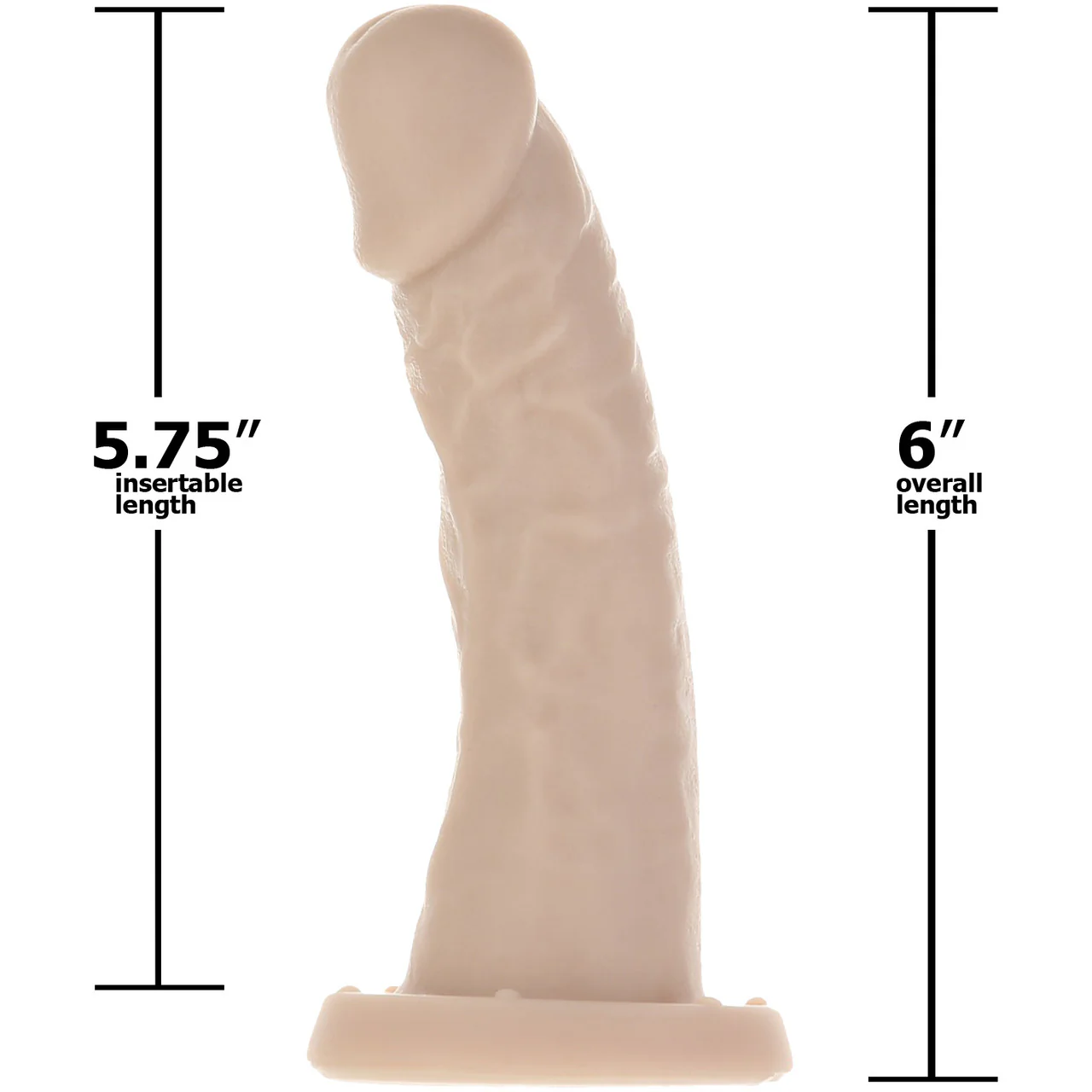 Addiction - Edward 6" Silicone Suction Cup Dildo - Vanilla - Image 6