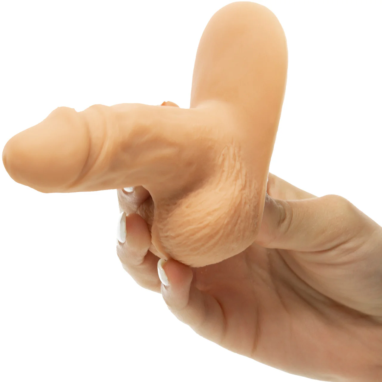 Addiction Silicone Packer With Vibrating Bullet - Vanilla - Image 4