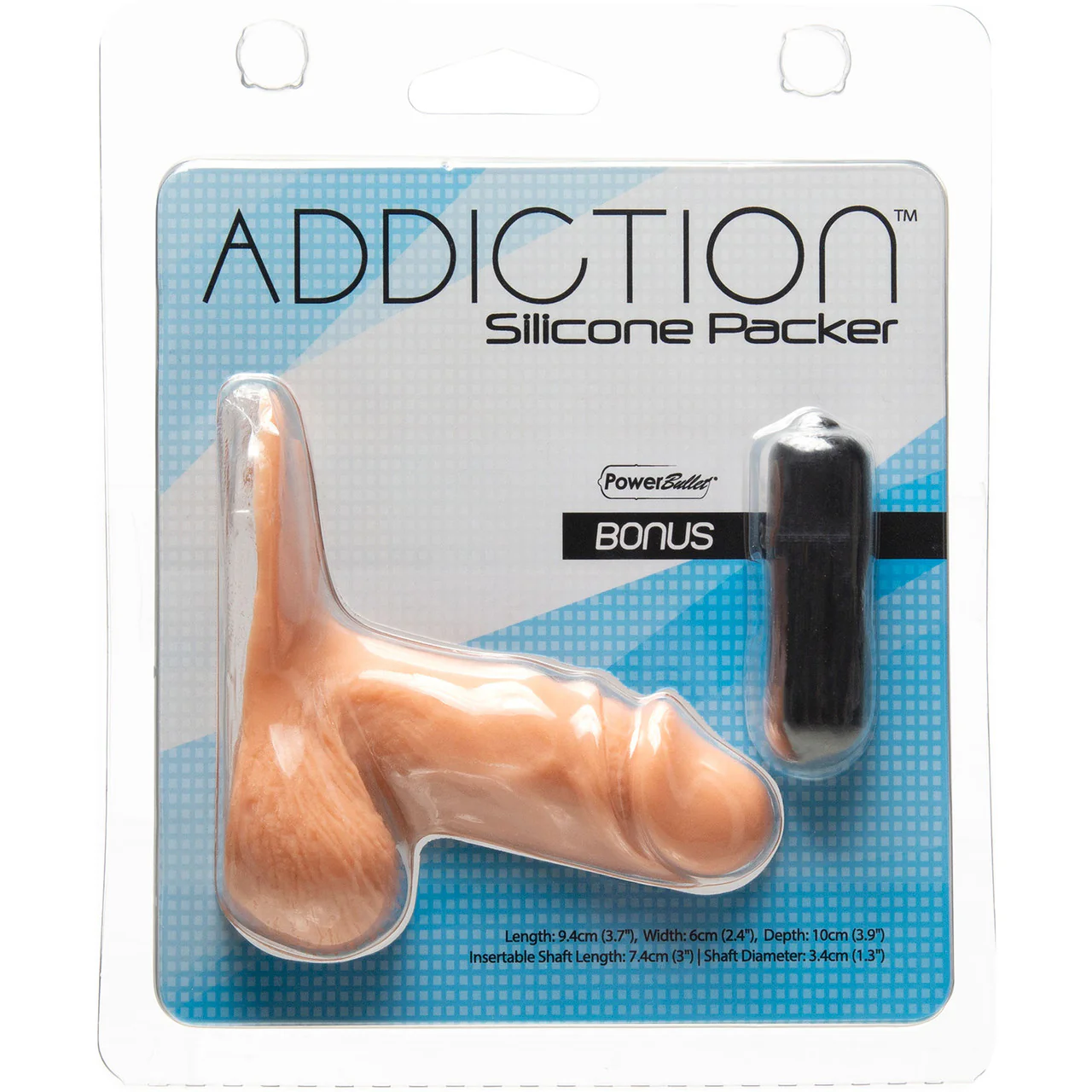 Addiction Silicone Packer With Vibrating Bullet - Vanilla - Image 7