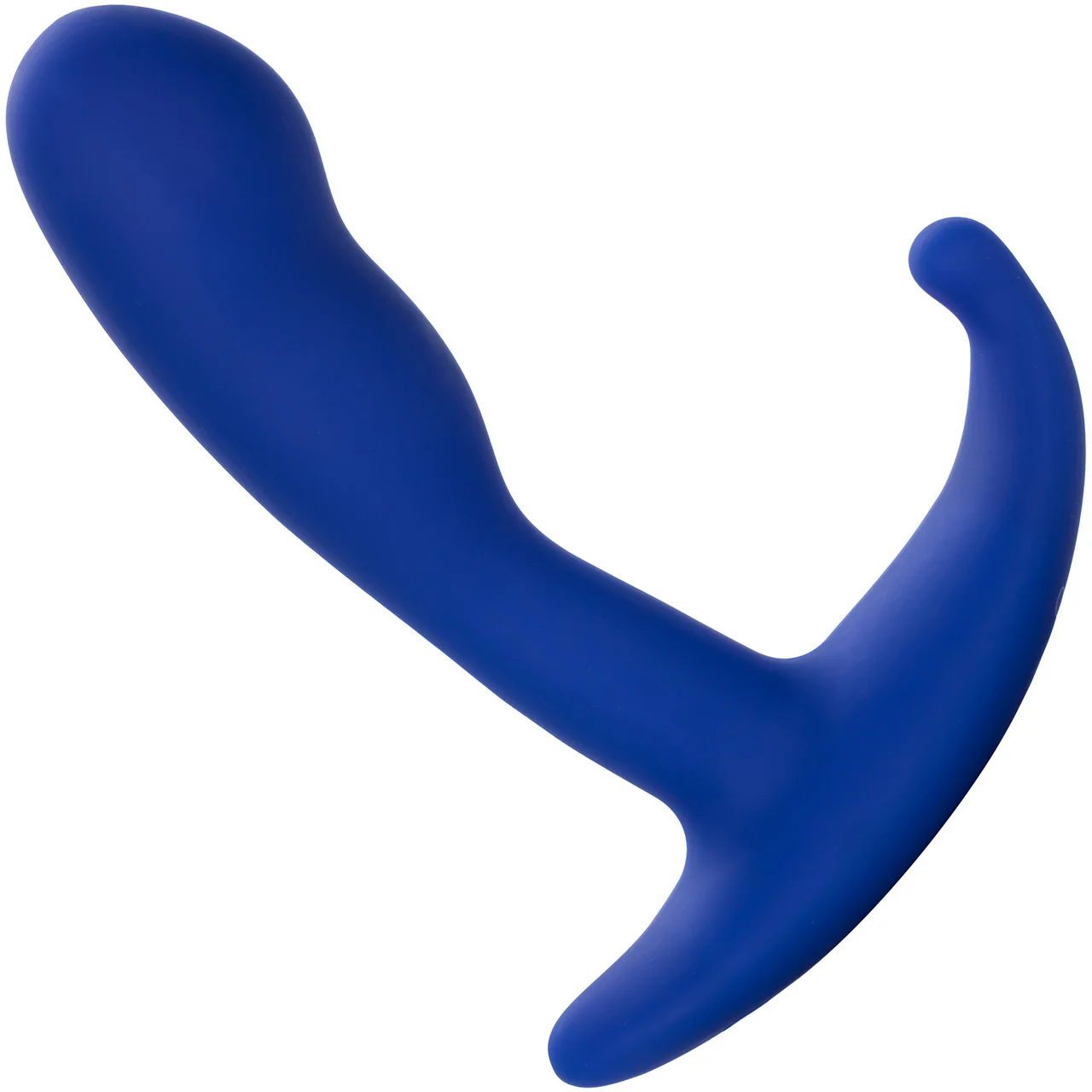 Admiral Advanced Prostate Vibrating Silicone Curved Probe By CalExotics - Blue - Image 3