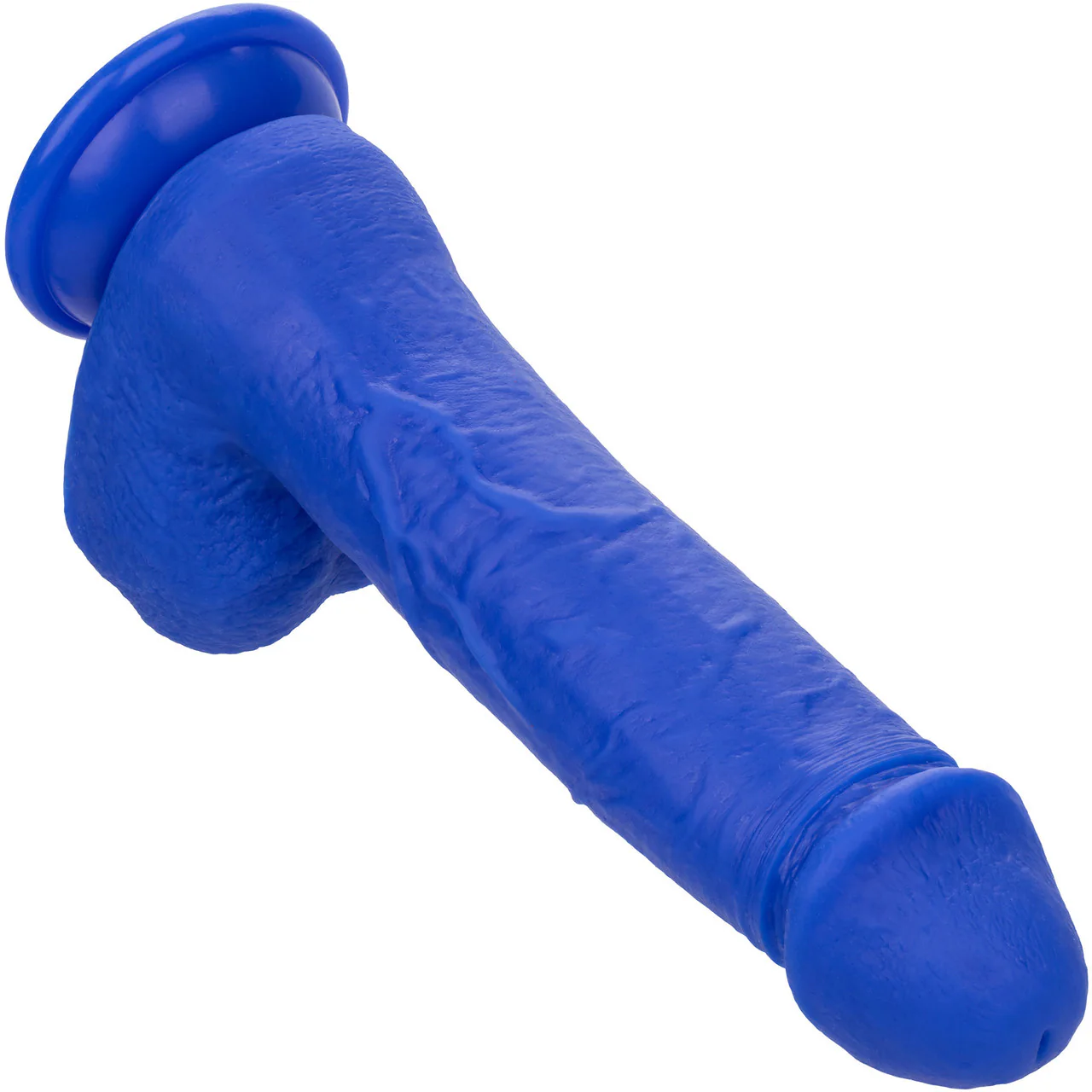 Admiral Captain 8" Rechargeable Waterproof Vibrating Silicone Suction Cup Dildo By CalExotics - Blue - Image 4