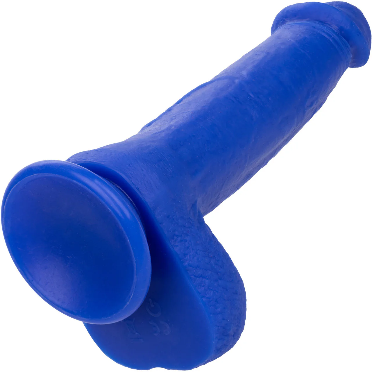 Admiral Captain 8" Rechargeable Waterproof Vibrating Silicone Suction Cup Dildo By CalExotics - Blue - Image 5
