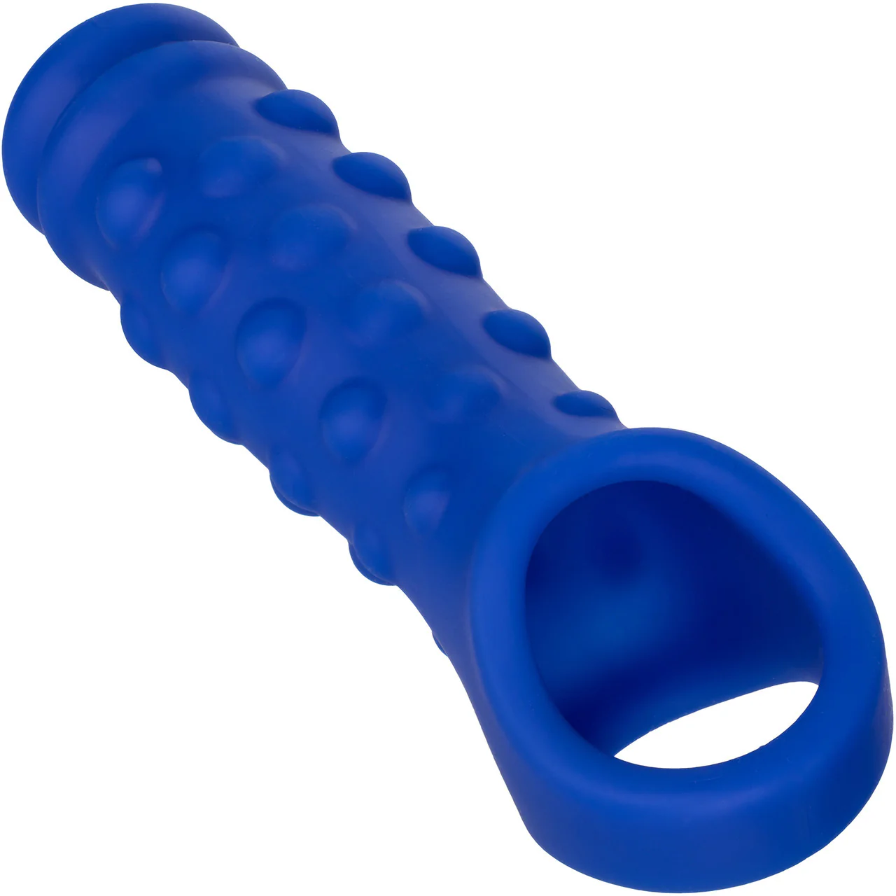 Admiral Liquid Silicone Beaded Penis Extension By CalExotics - Blue - Image 6