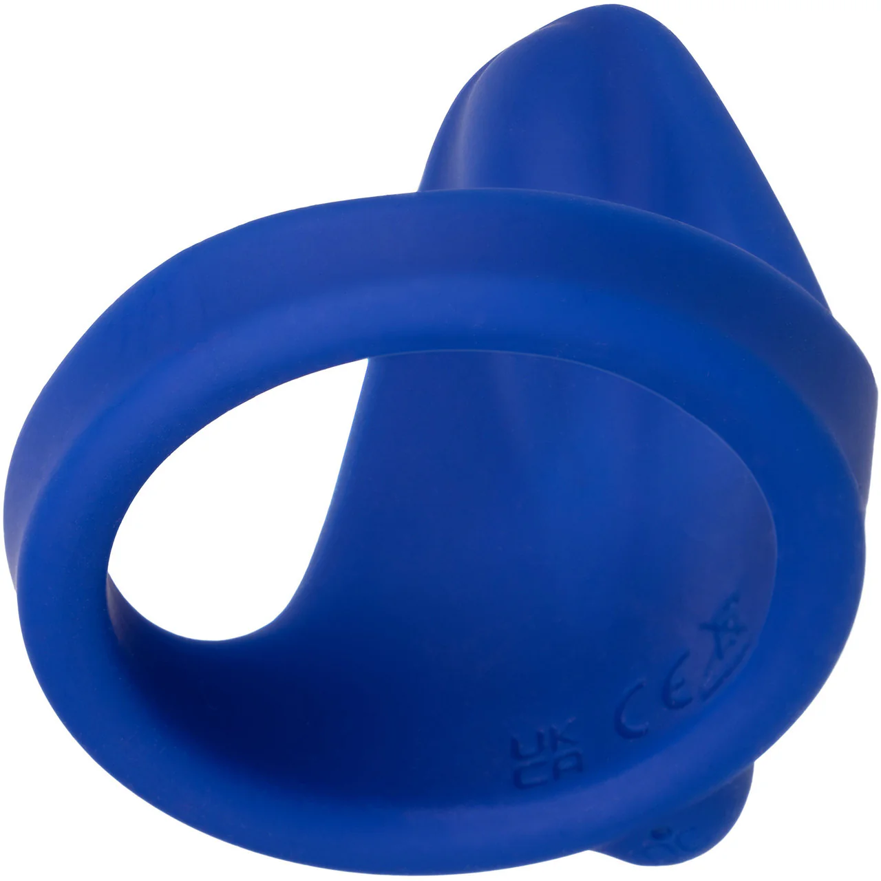 Admiral Liquid Silicone Rechargeable Waterproof Vibrating Perineum Massager & Cock Ring By CalExotics - Blue - Image 6