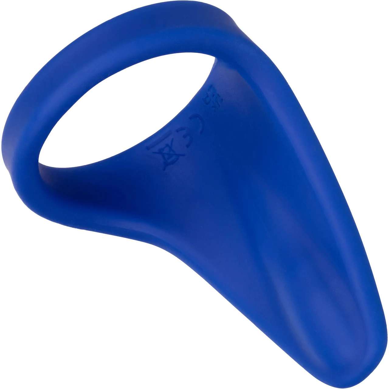 Admiral Liquid Silicone Rechargeable Waterproof Vibrating Perineum Massager & Cock Ring By CalExotics - Blue - Image 7