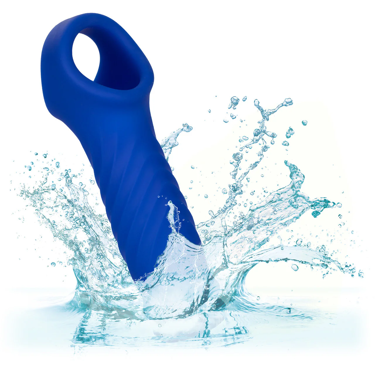 Admiral Liquid Silicone Wave Penis Extension By CalExotics - Blue - Image 9