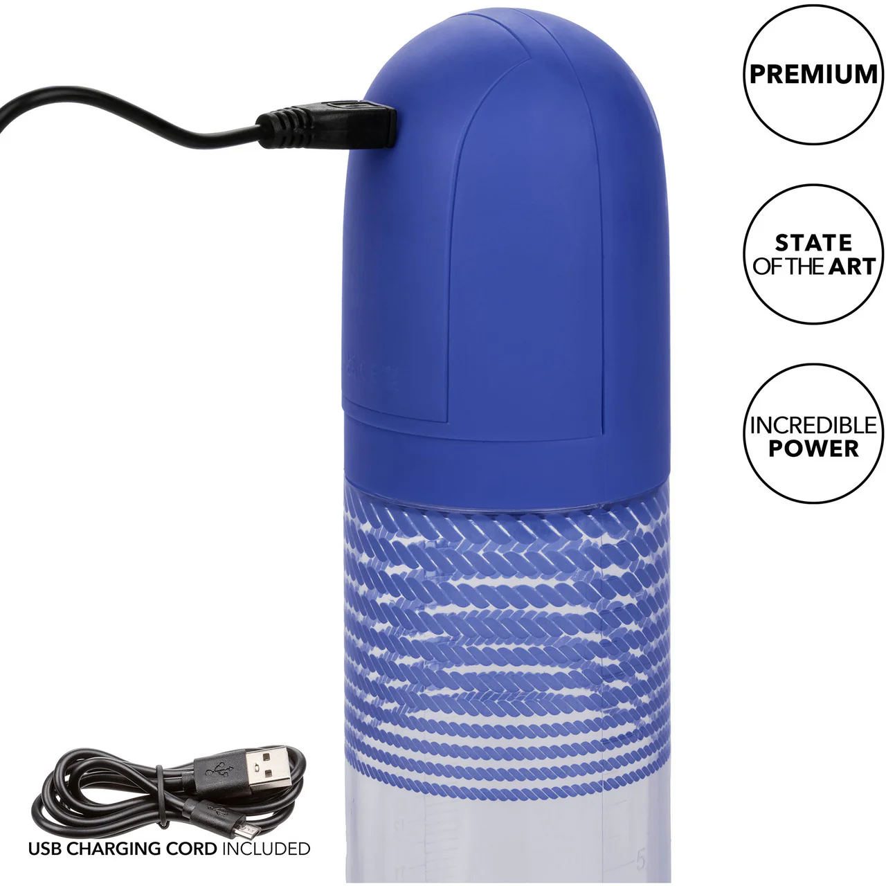 Admiral Rechargeable Rock Hard Penis Pump Kit By CalExotics - Blue - Image 12