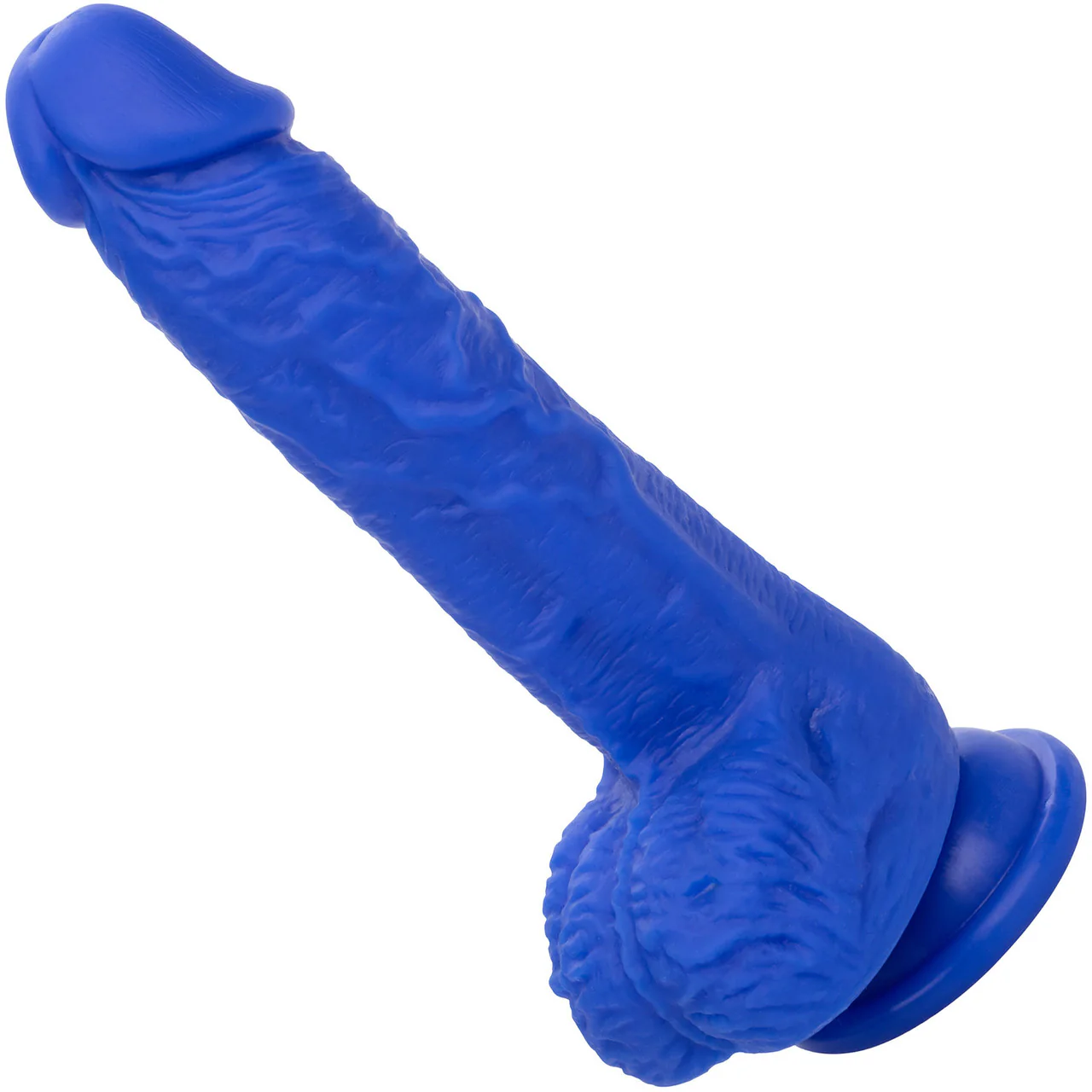 Admiral Sailor 7" Rechargeable Waterproof Vibrating Silicone Suction Cup Dildo By CalExotics - Blue - Image 3