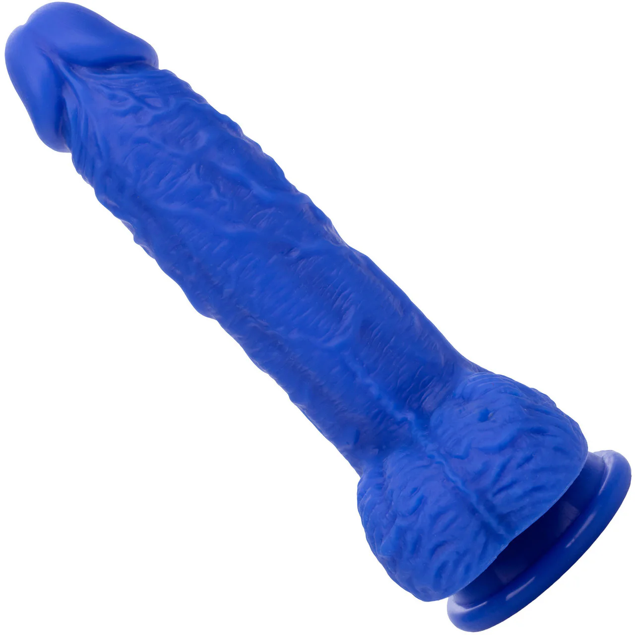 Admiral Sailor 7" Rechargeable Waterproof Vibrating Silicone Suction Cup Dildo By CalExotics - Blue - Image 4