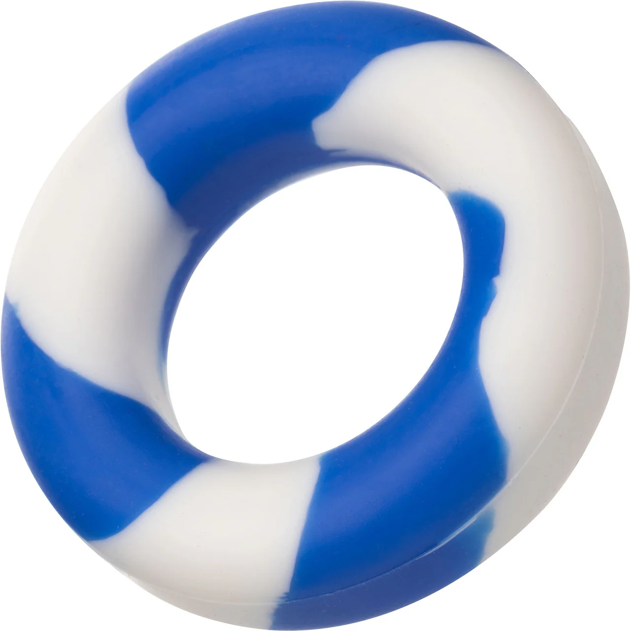 Admiral Silicone 2-Piece Stretchy Cock Ring Set - Blue & White - Image 6