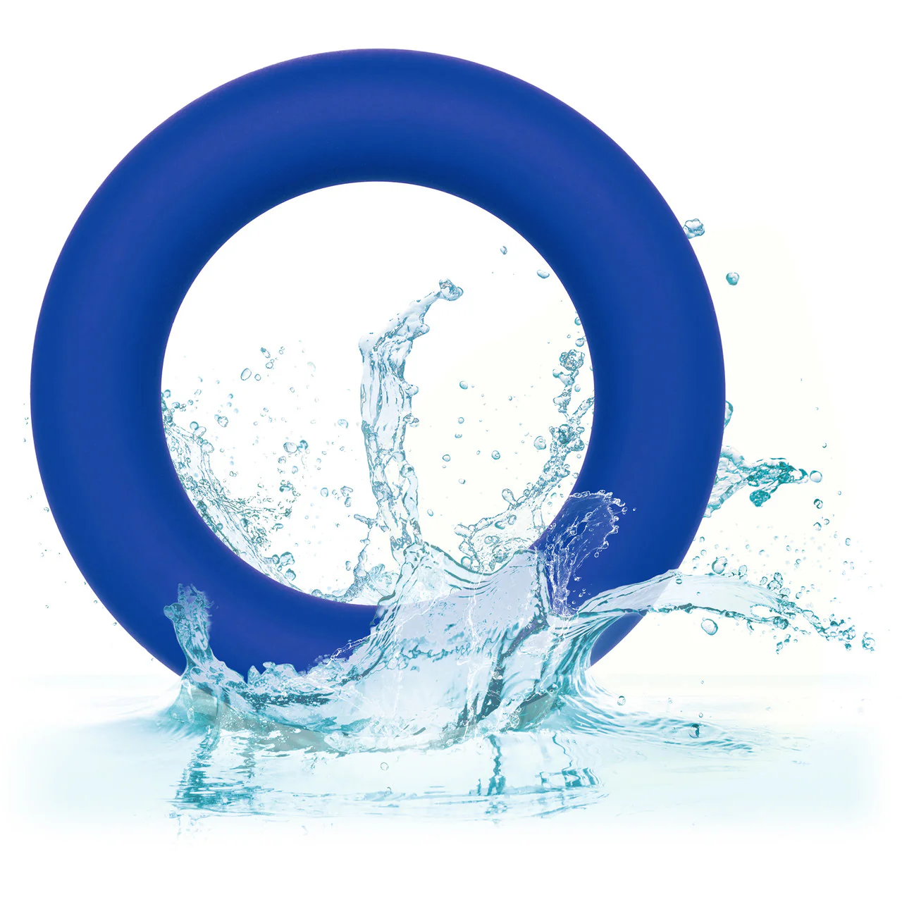 Admiral Universal Silicone 3-Piece Cock Ring Set By CalExotics - Blue - Image 6