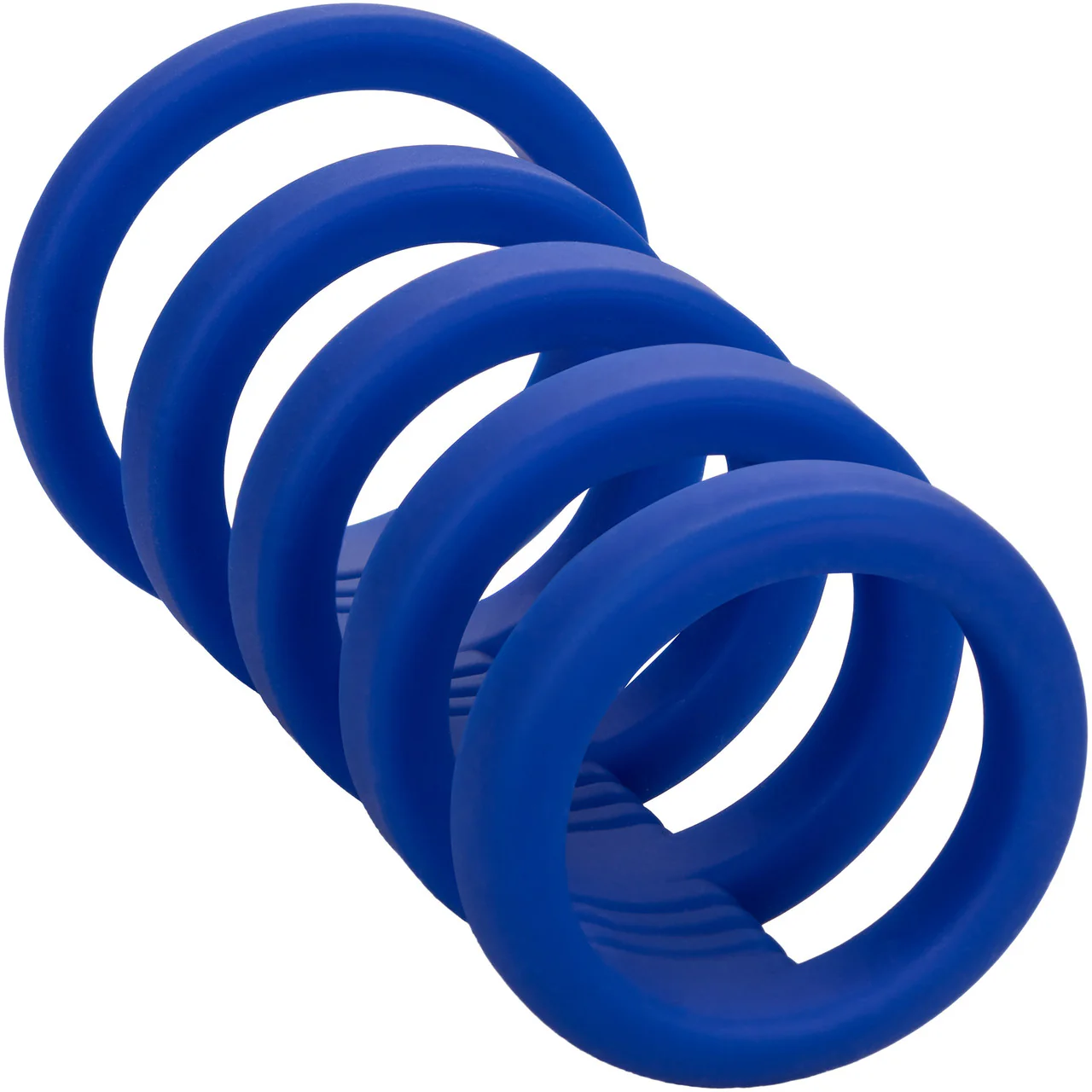 Admiral Xtreme Silicone Cock Cage & Ring By CalExotics - Blue - Image 3