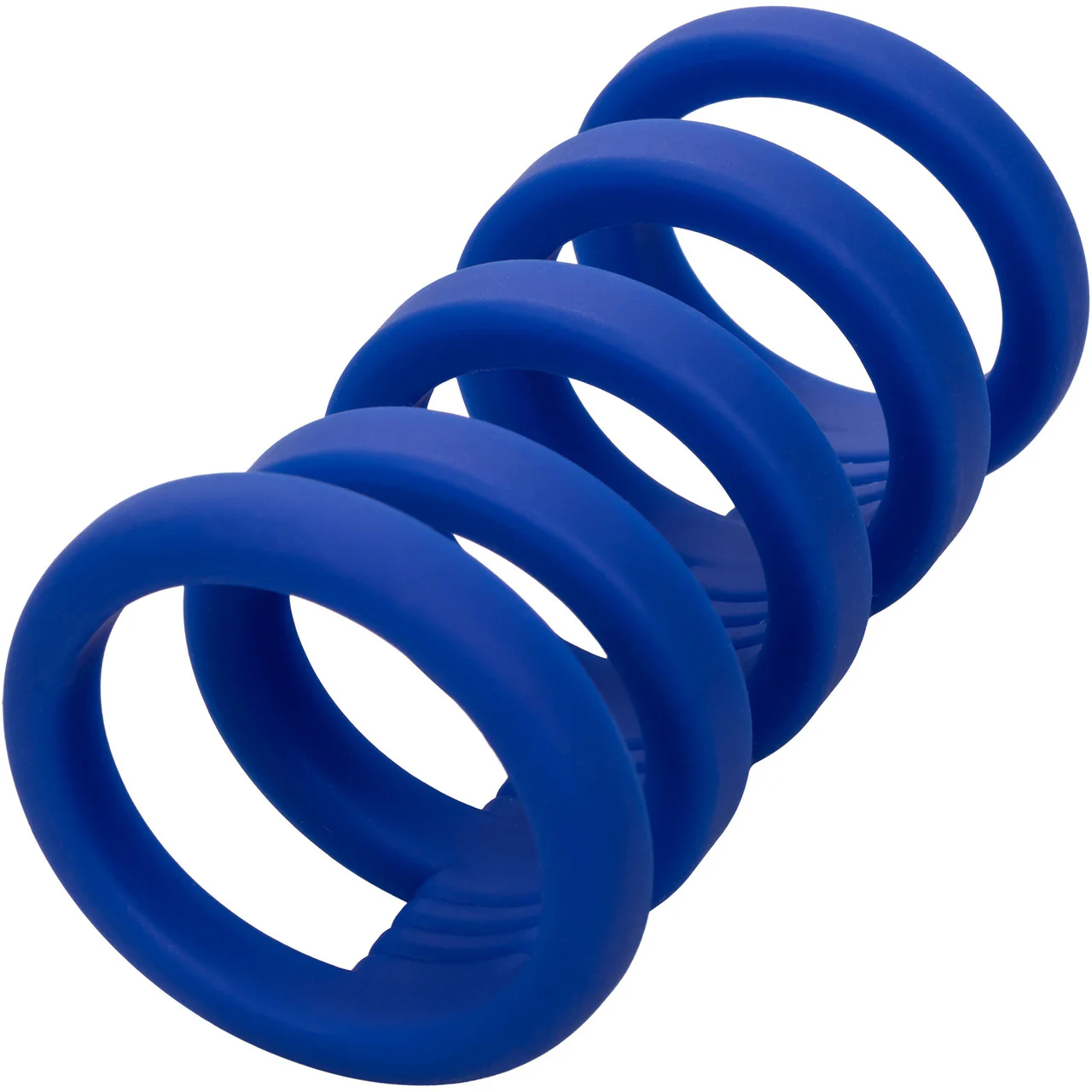 Admiral Xtreme Silicone Cock Cage & Ring By CalExotics - Blue - Image 5