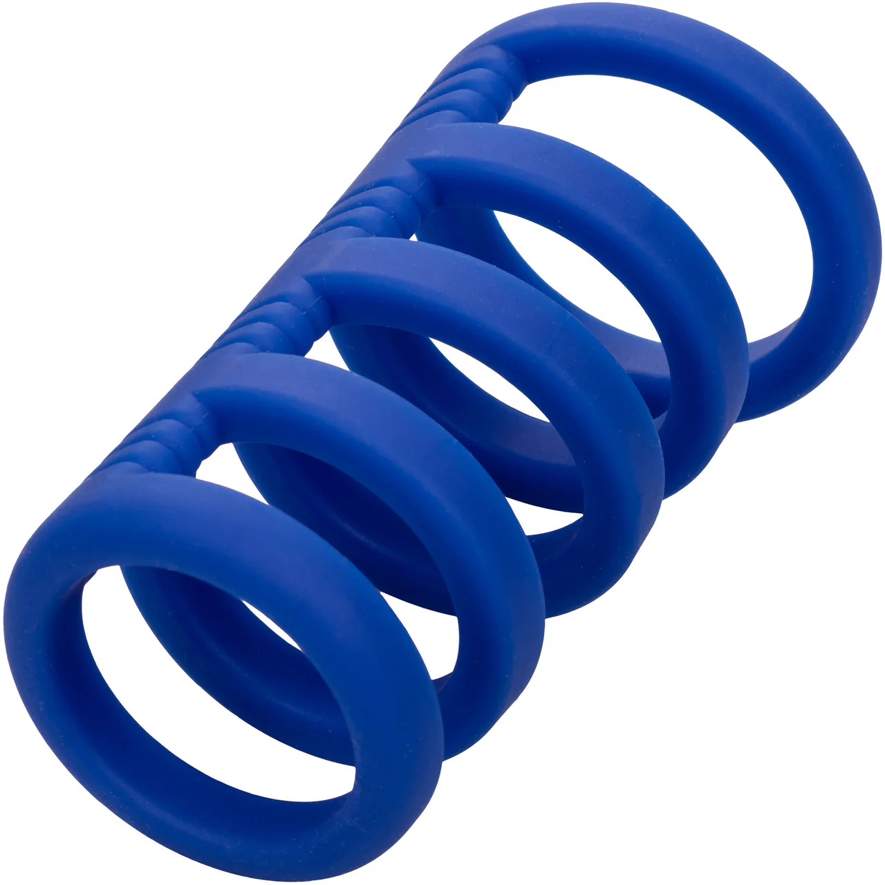 Admiral Xtreme Silicone Cock Cage & Ring By CalExotics - Blue - Image 7