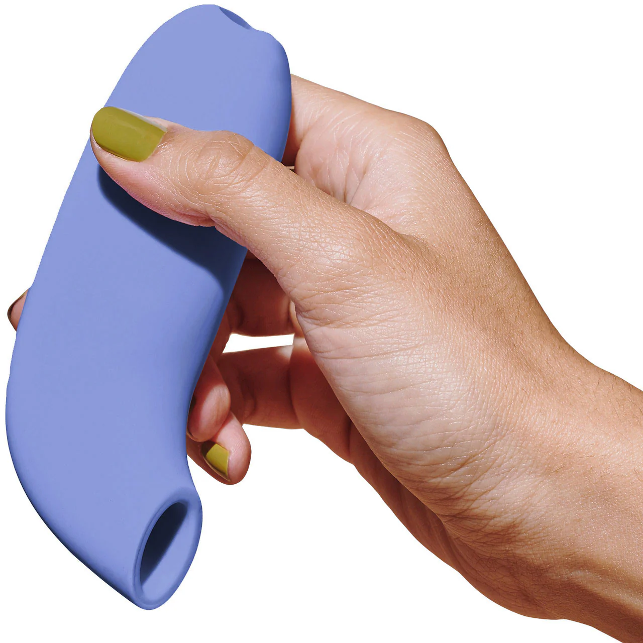 AER Silicone Rechargeable Waterproof Pressure Wave Suction Toy By Dame - Periwinkle - Image 4