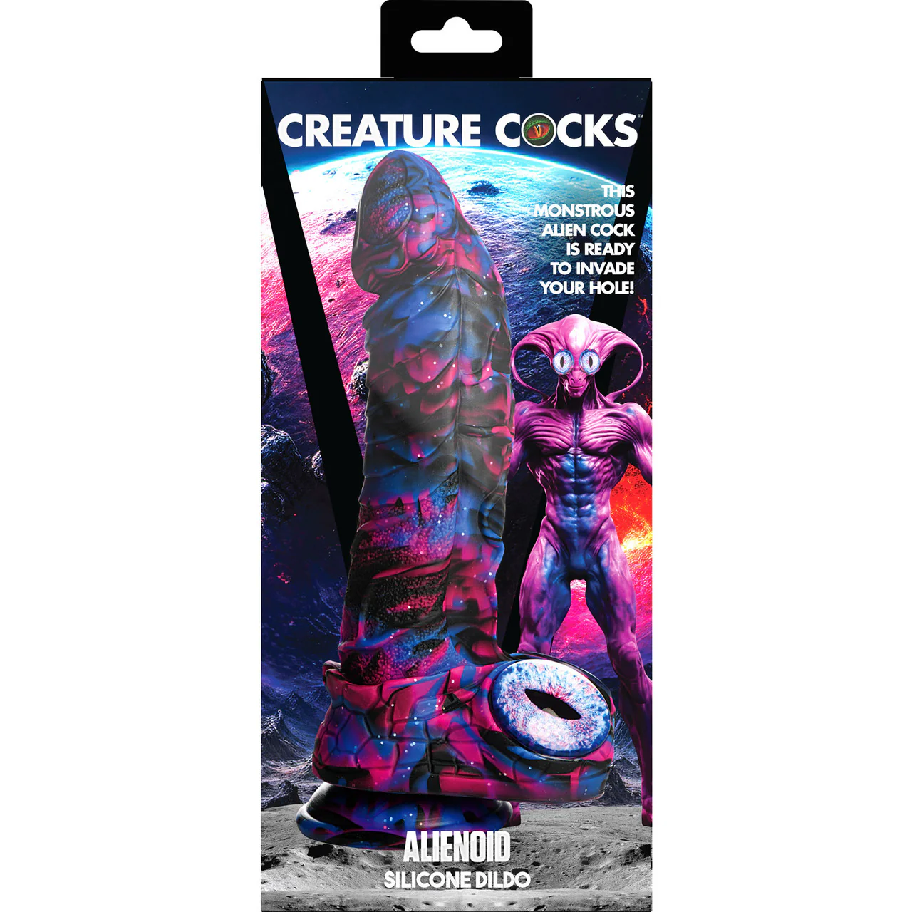 Alienoid 8.75" Silicone Suction Cup Dildo By Creature Cocks - Image 15
