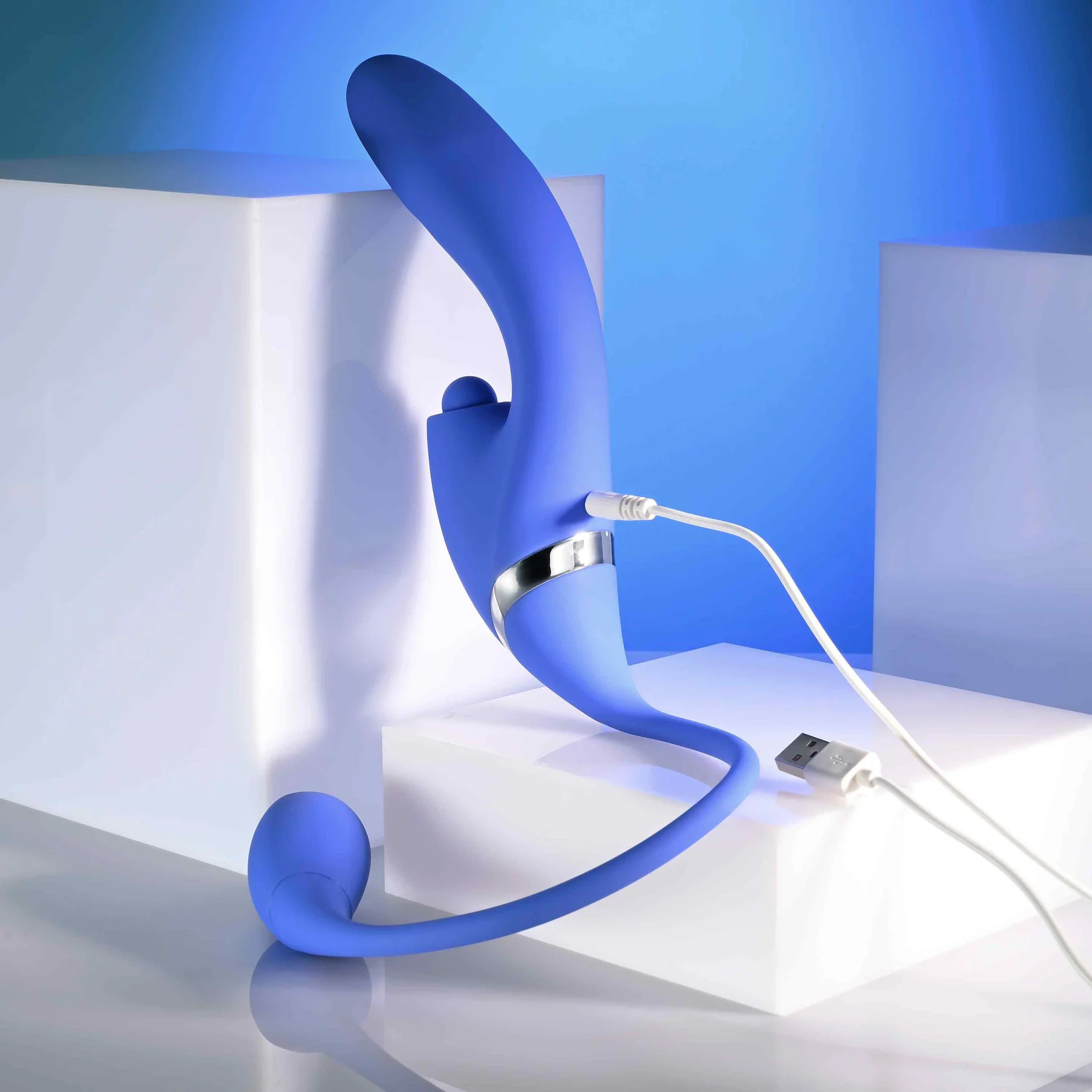 All In Rechargeable Silicone Triple Stimulation Vibrator By Evolved Novelties - Image 10