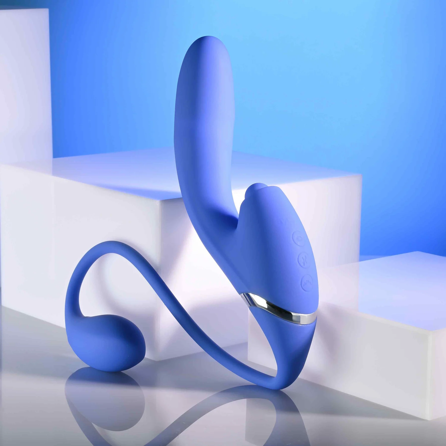 All In Rechargeable Silicone Triple Stimulation Vibrator By Evolved Novelties - Image 14