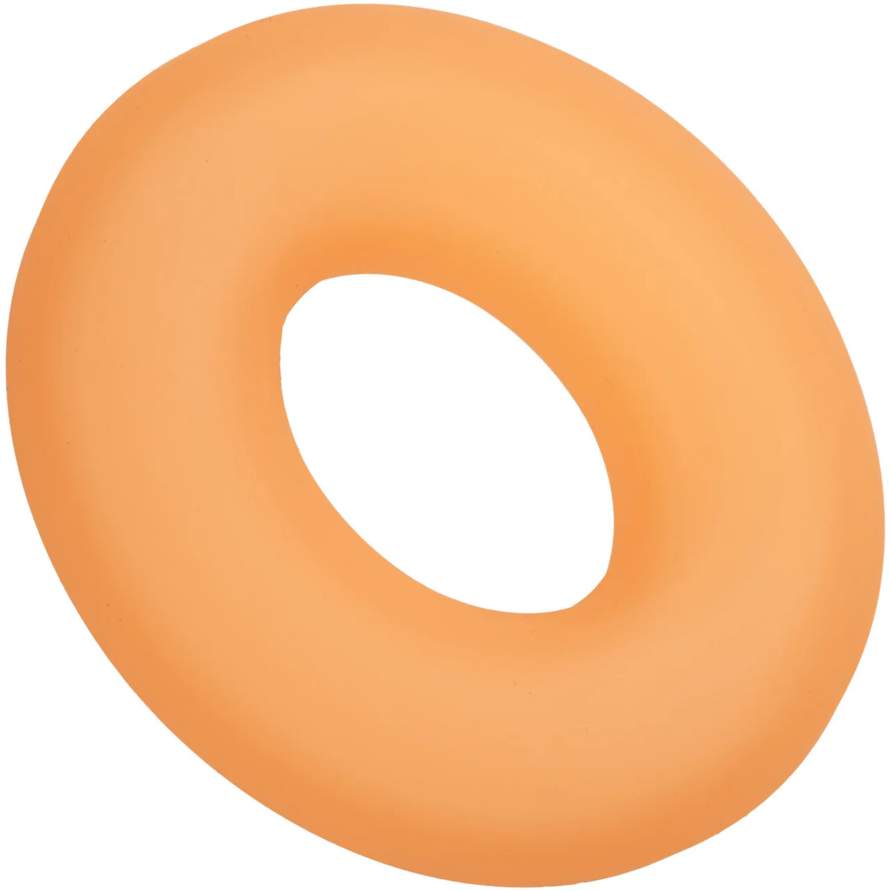 Alpha Glow In The Dark Liquid Silicone Prolong Medium Cock Ring By CalExotics - Orange - Image 3