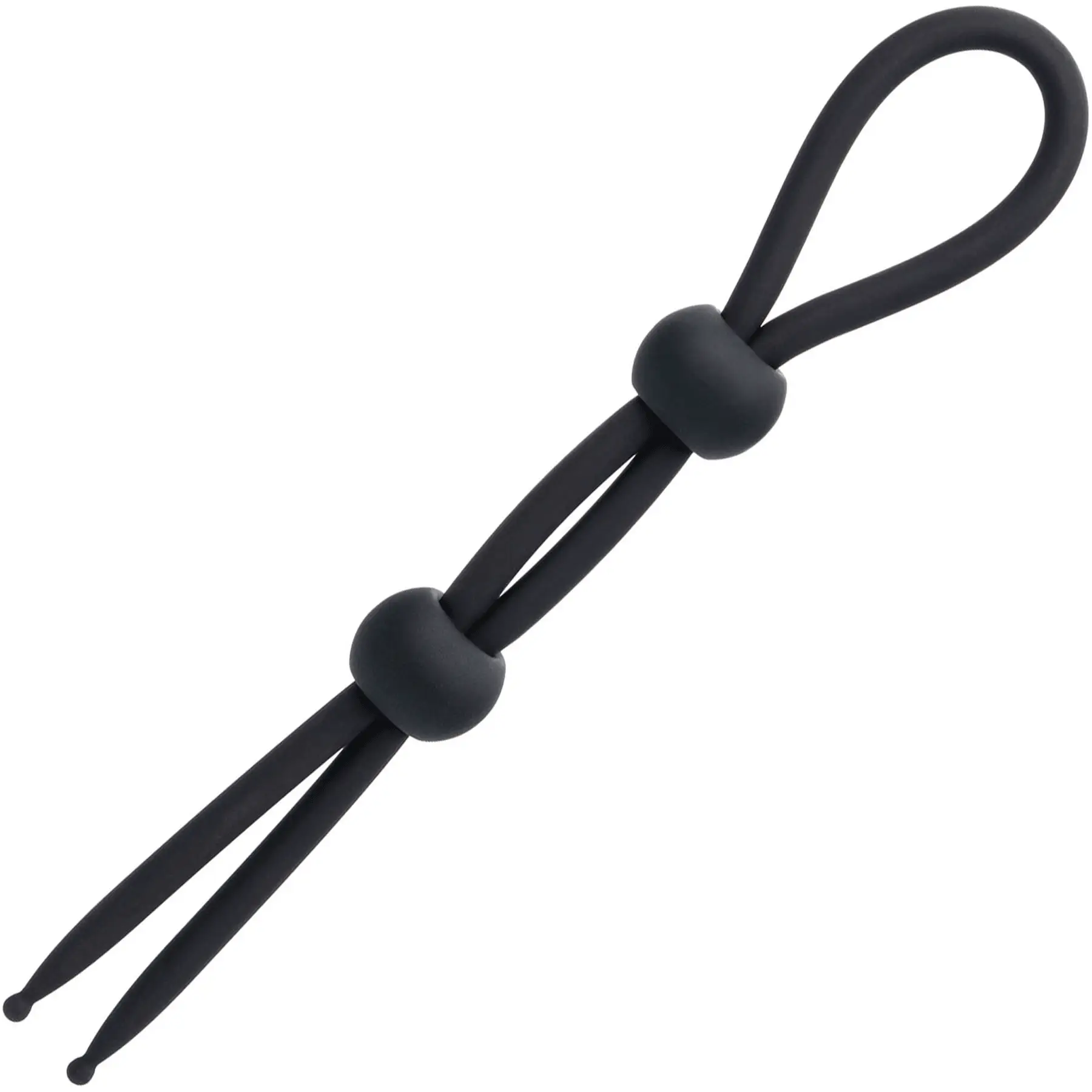 Alpha Liquid Silicone Dual Lasso Cock Ring