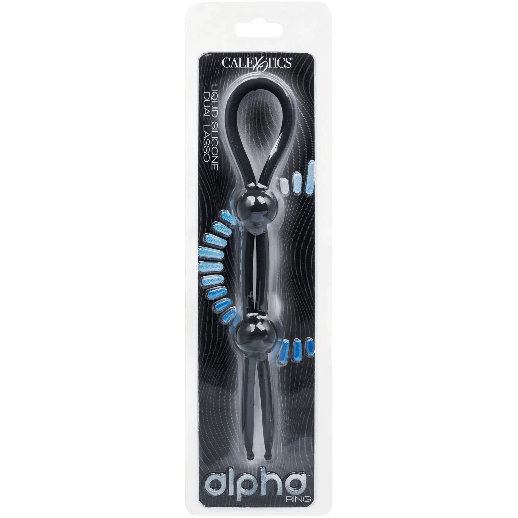 Alpha Liquid Silicone Dual Lasso Cock Ring - Image 6