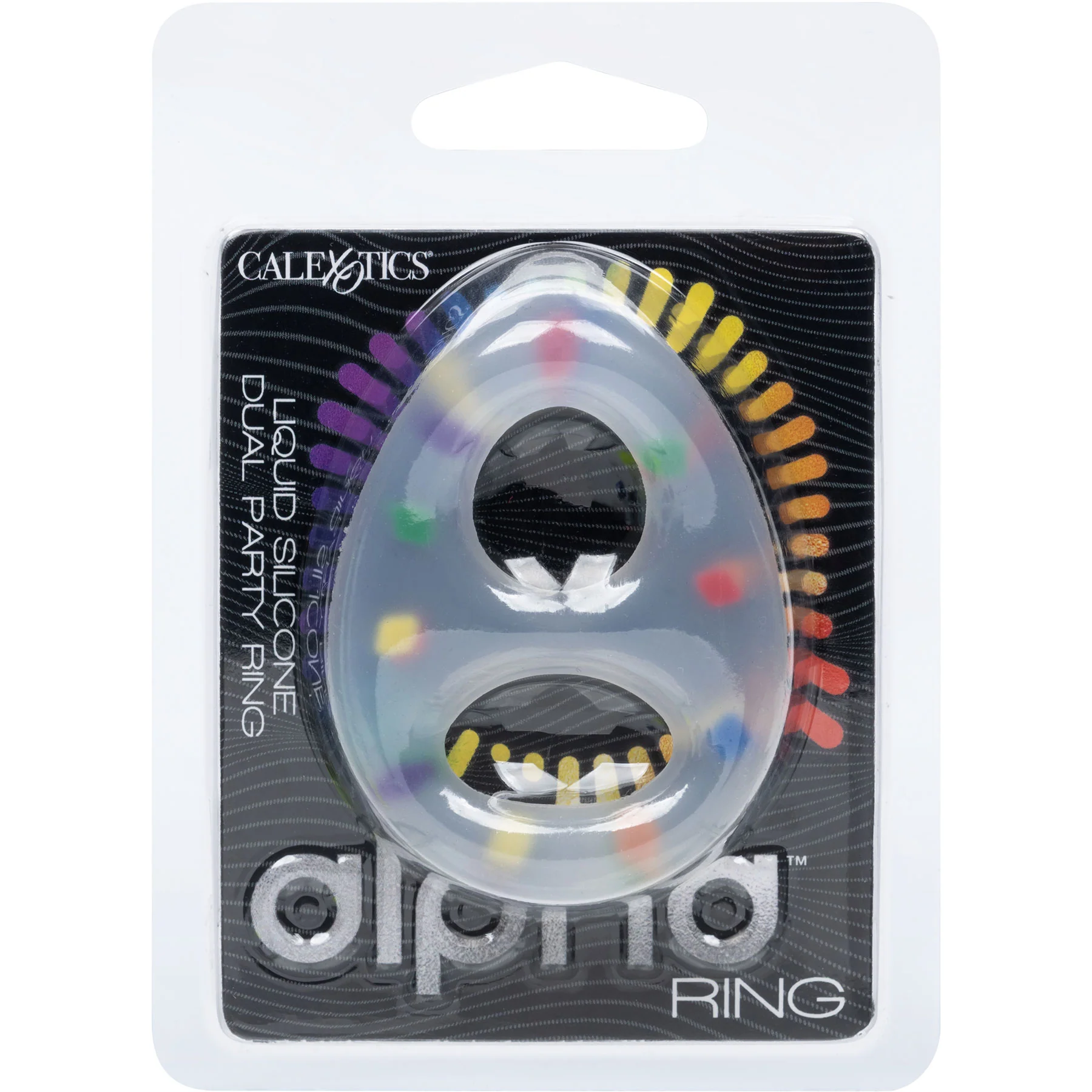 Alpha Liquid Silicone Dual Party Cock Ring - Image 5