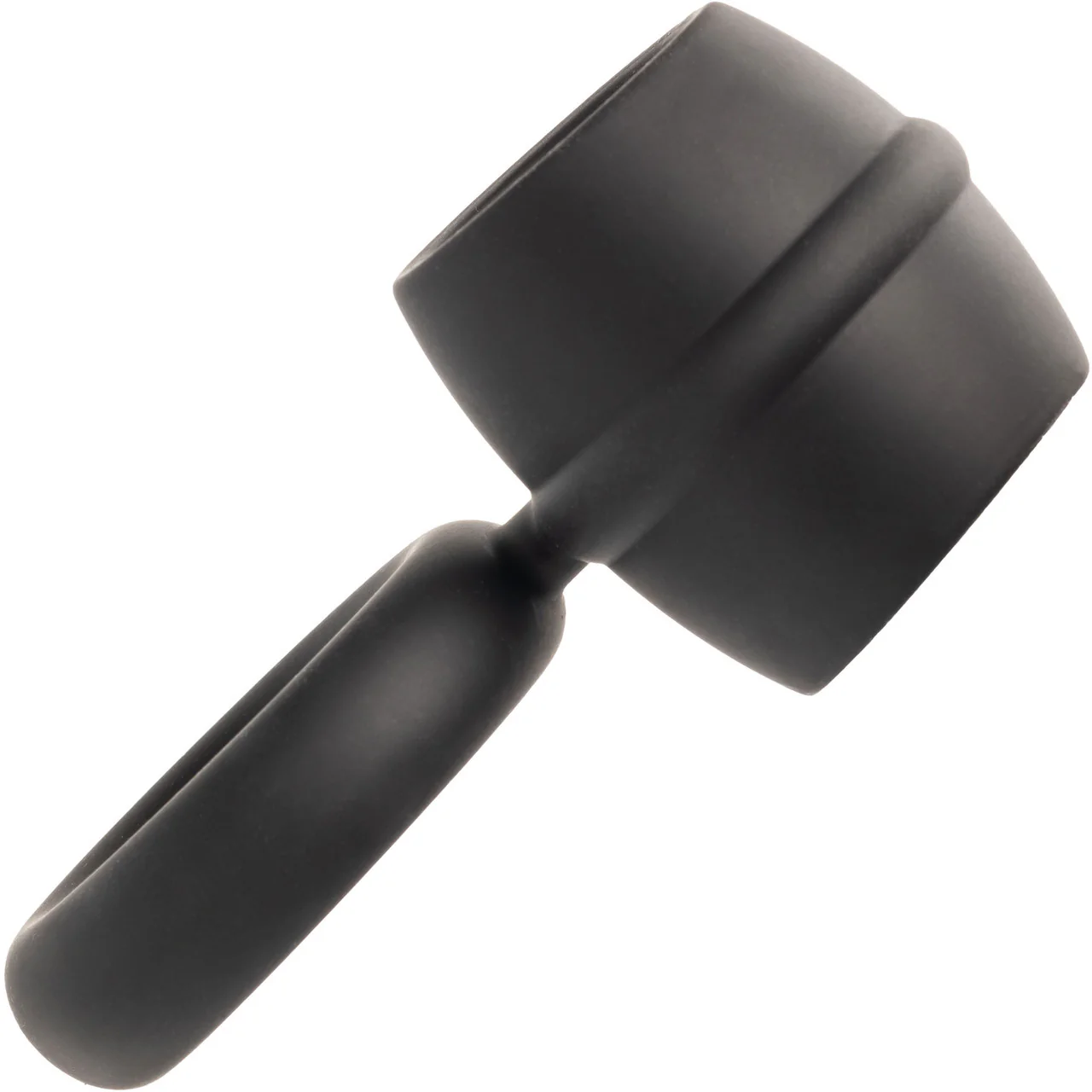 Alpha Liquid Silicone Dual Support Magnum Cock & Balls Ring By CalExotics - Black - Image 7