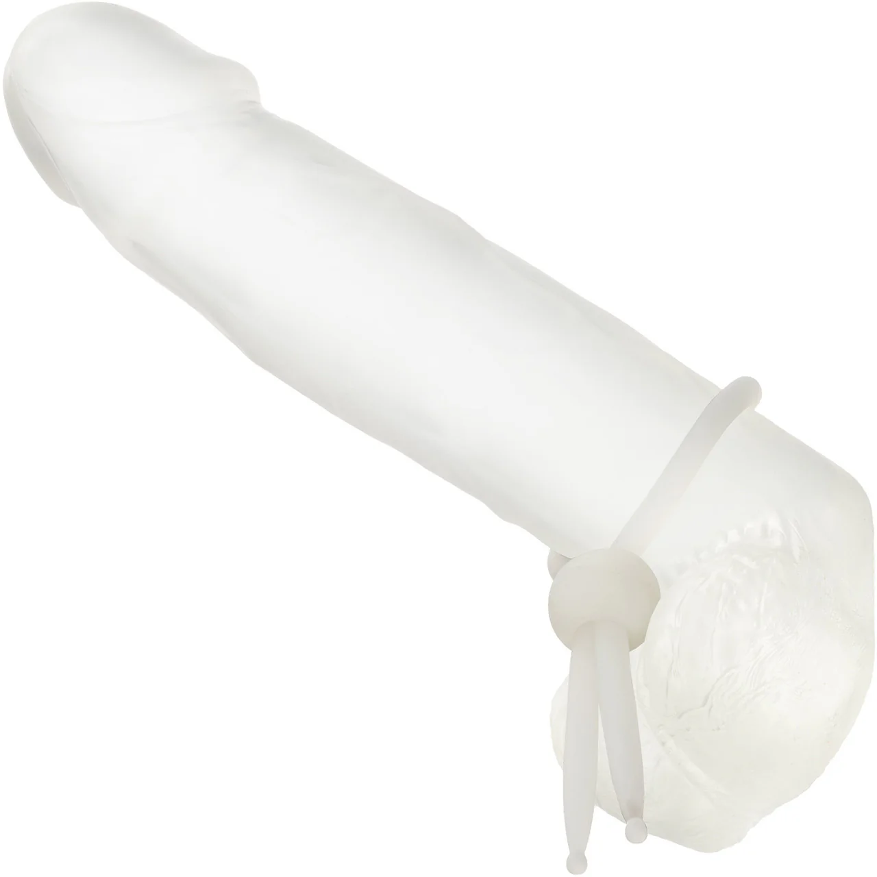 Alpha Liquid Silicone Lasso Cock Ring By CalExotics - Natural - Image 2