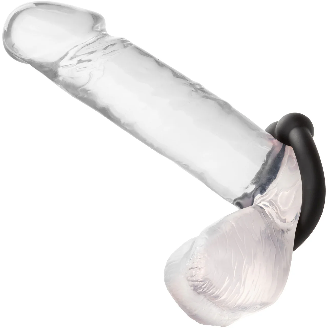 Alpha Liquid Silicone Muscle Cock Ring By CalExotics - Black - Image 2