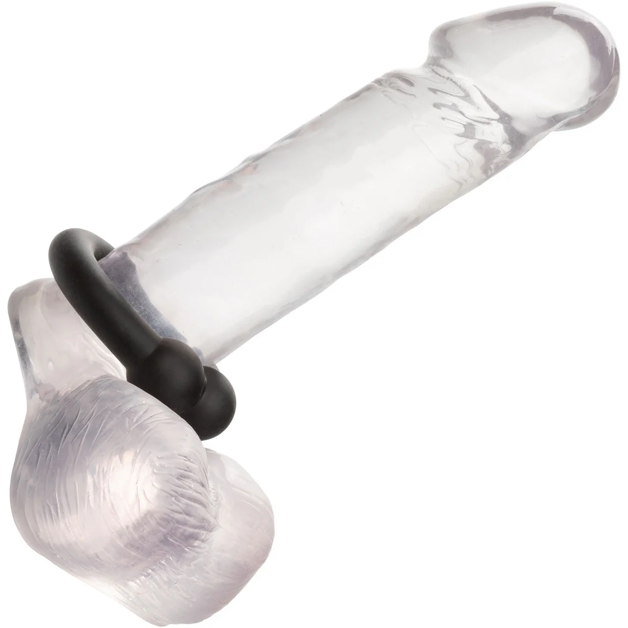 Alpha Liquid Silicone Muscle Cock Ring By CalExotics - Black - Image 4
