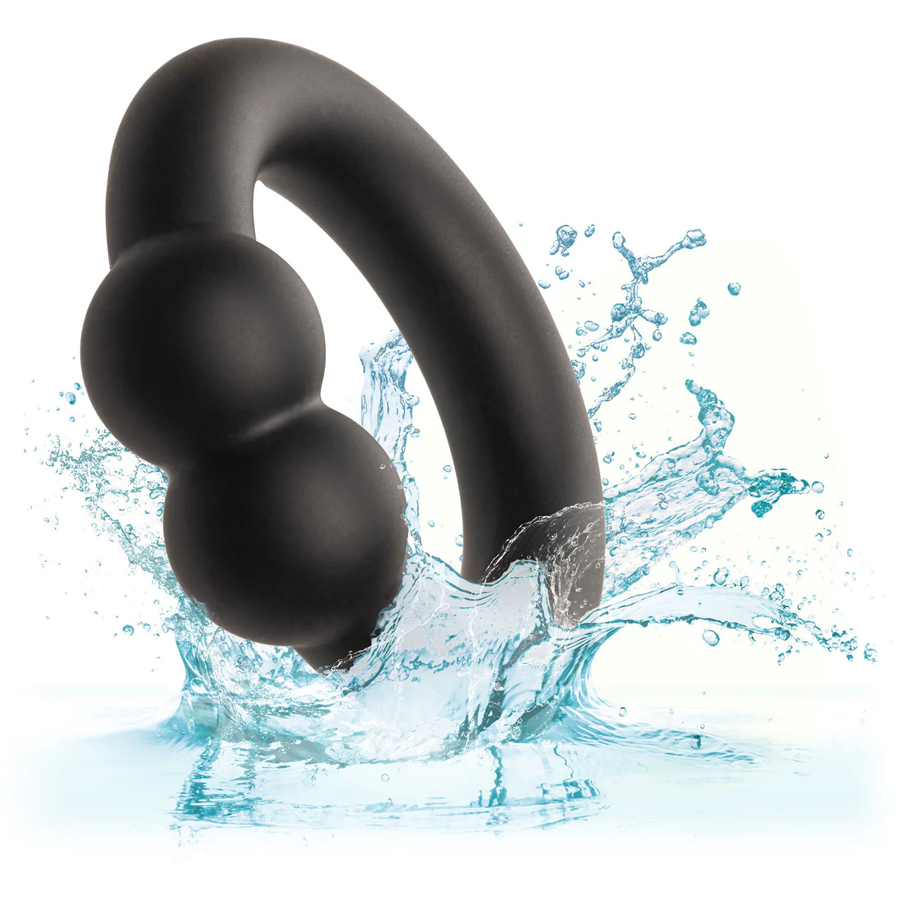 Alpha Liquid Silicone Muscle Cock Ring By CalExotics - Black - Image 6