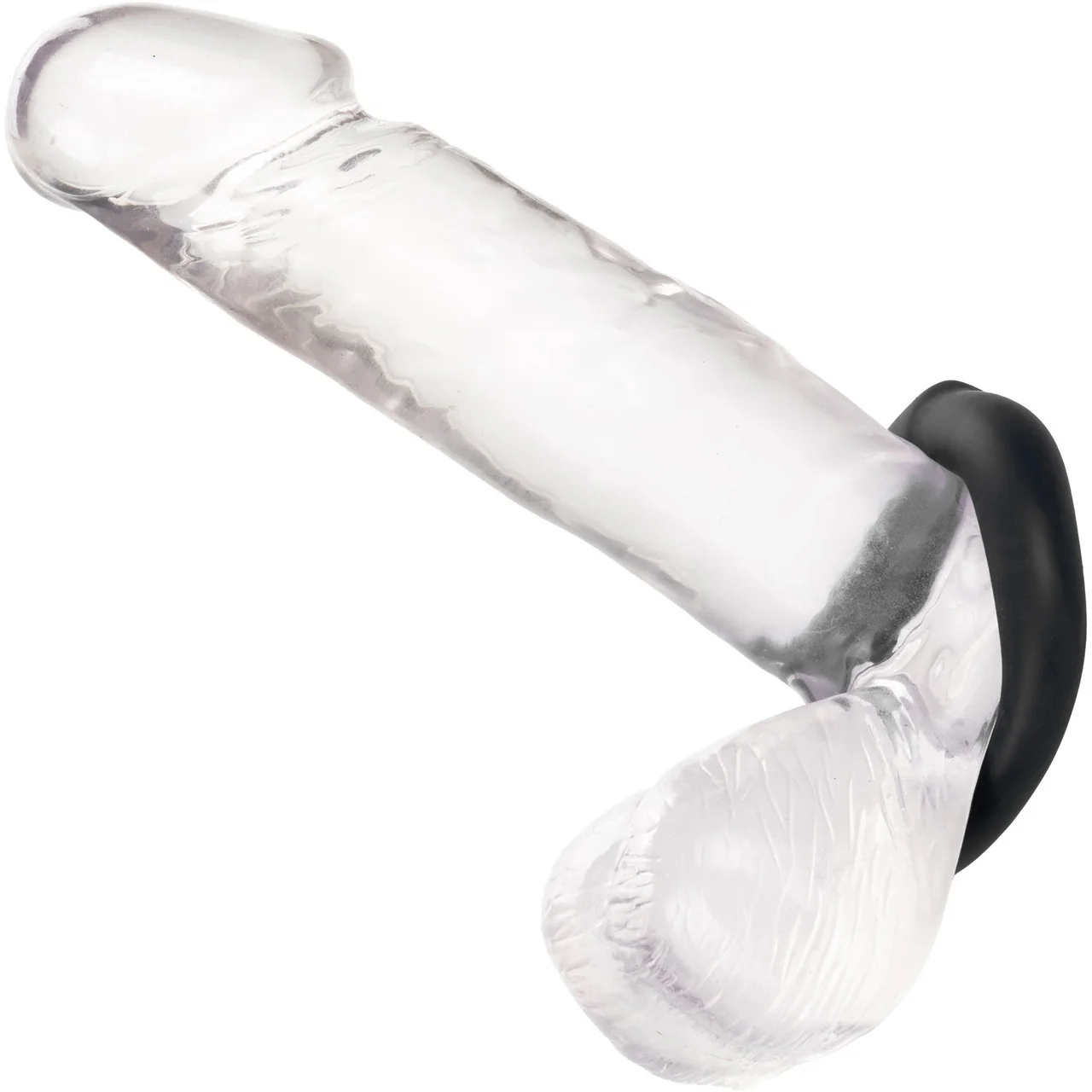 Alpha Liquid Silicone Optimum Cock Ring By CalExotics - Black - Image 2