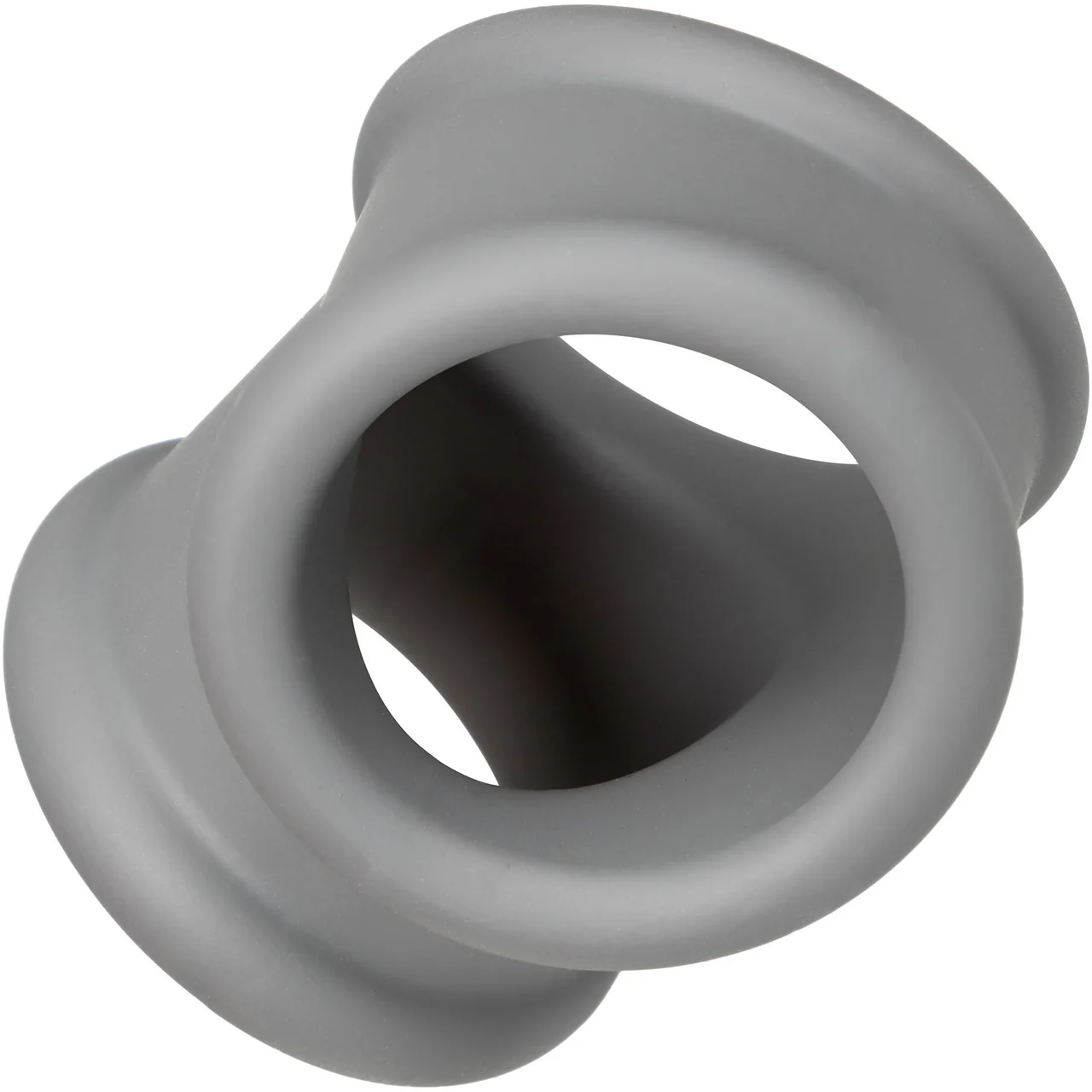 Alpha Liquid Silicone Precision Cock & Balls Ring By CalExotics - Grey - Image 3